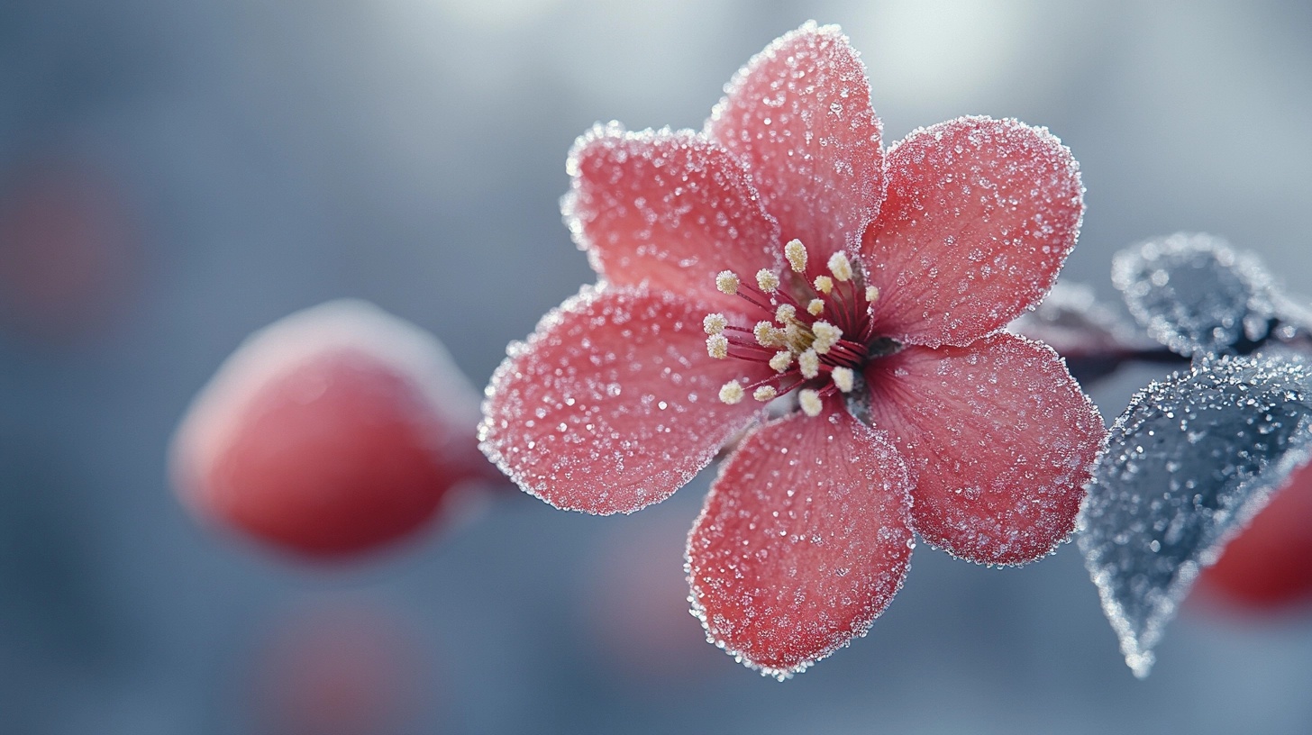 Frosted Crabapple Blooms: A Stunning Visual Delight