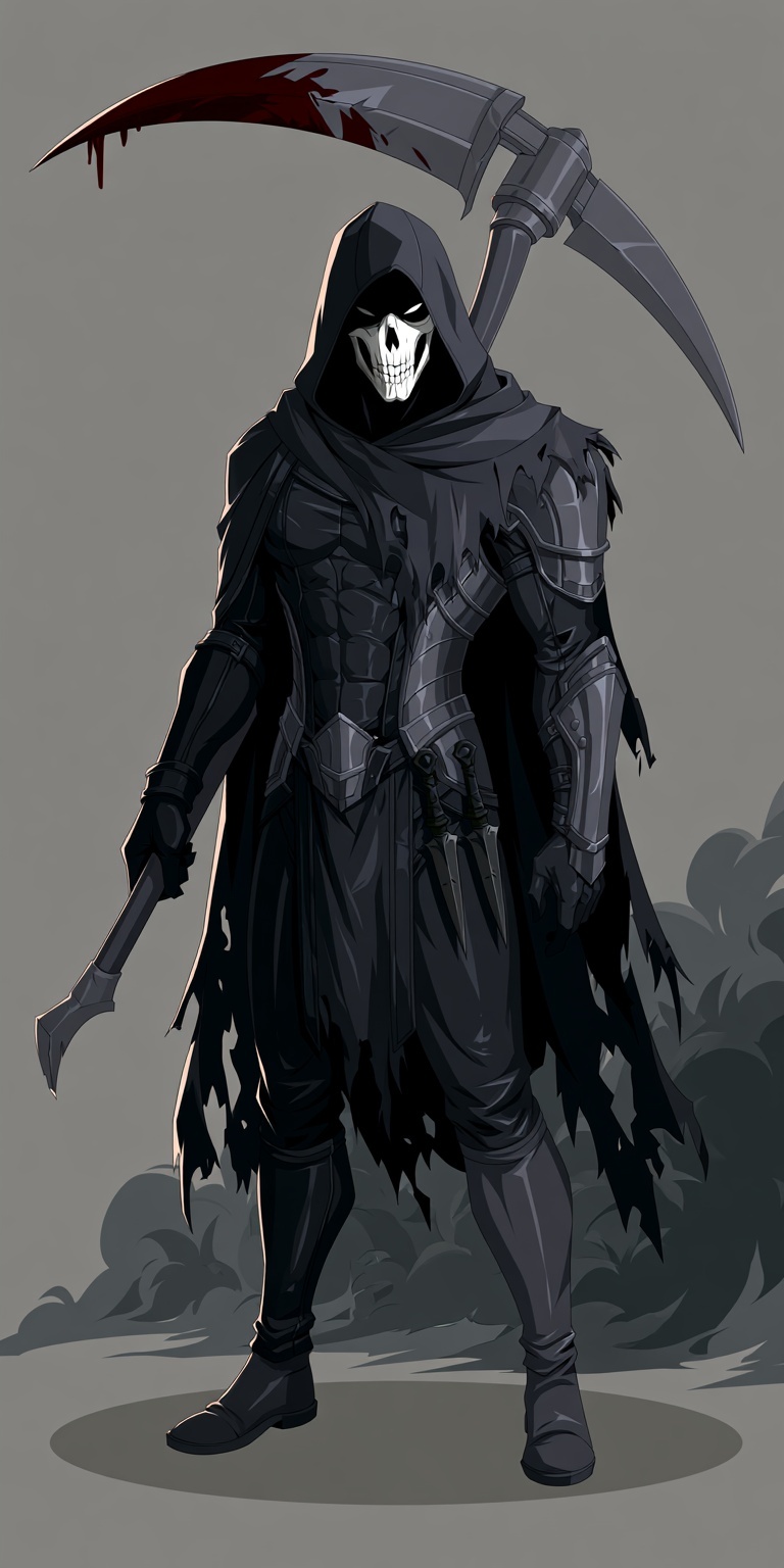 Chilling Assassin: Dark Fantasy Character Design