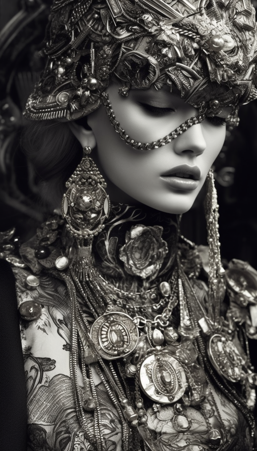 Opulent Fashion: Bold Makeup, Intricate Details & Statement Accessories