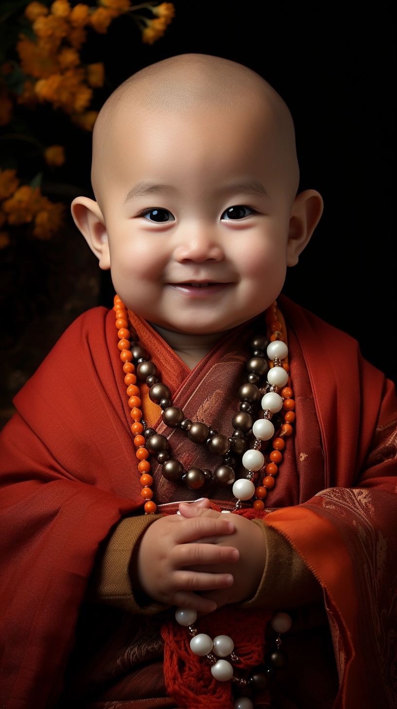 Zen Monk: Half-year-old Chinese Monk in Stunning Detail