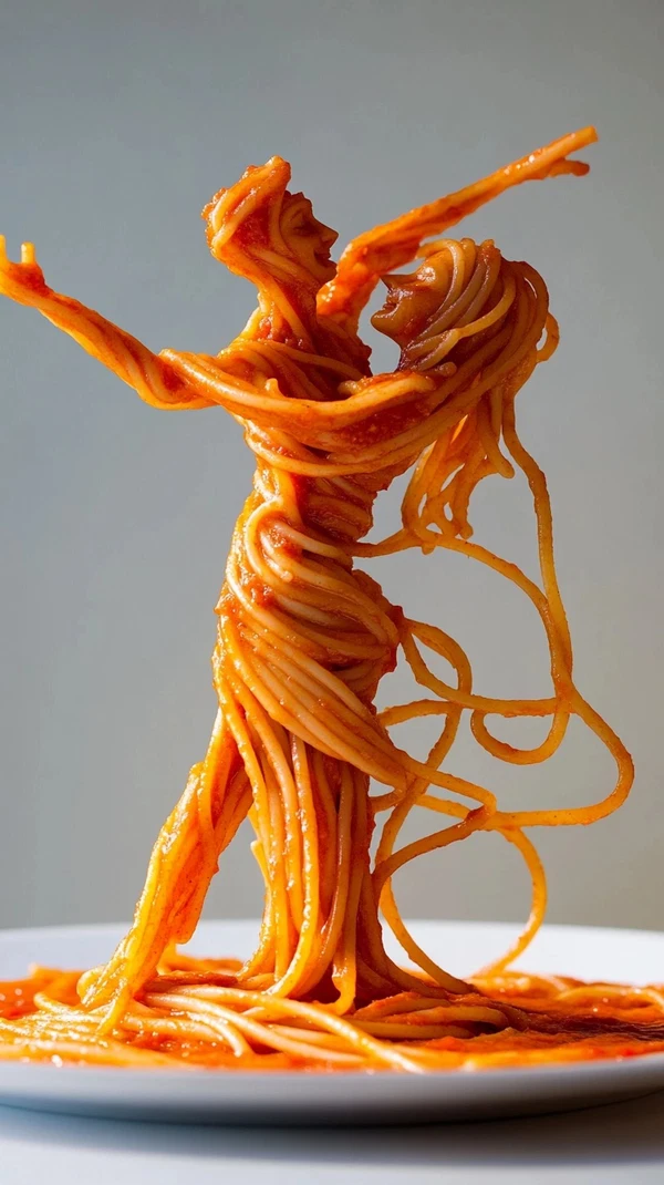 Spaghetti Dance Duo: A Saucy Culinary Delight!