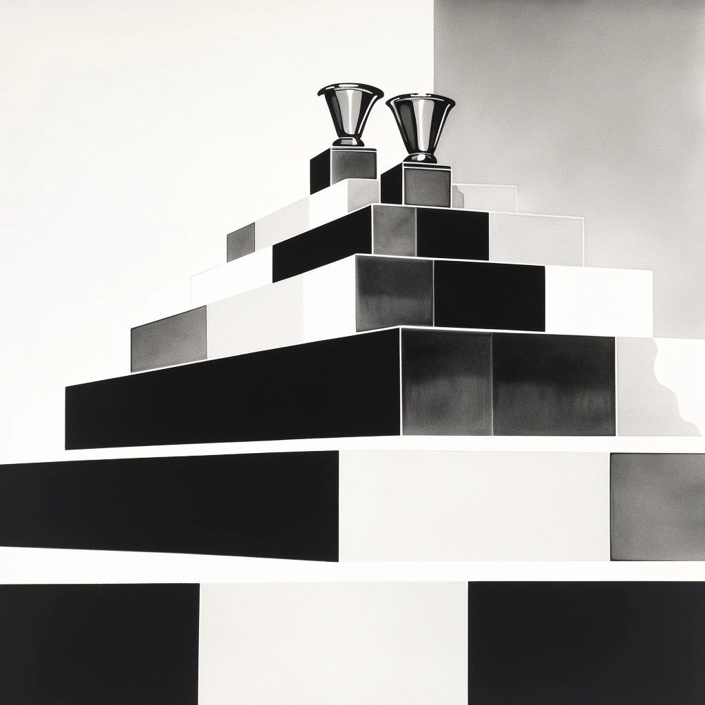 Victory on Podium: Black and White Design by Saul Bass