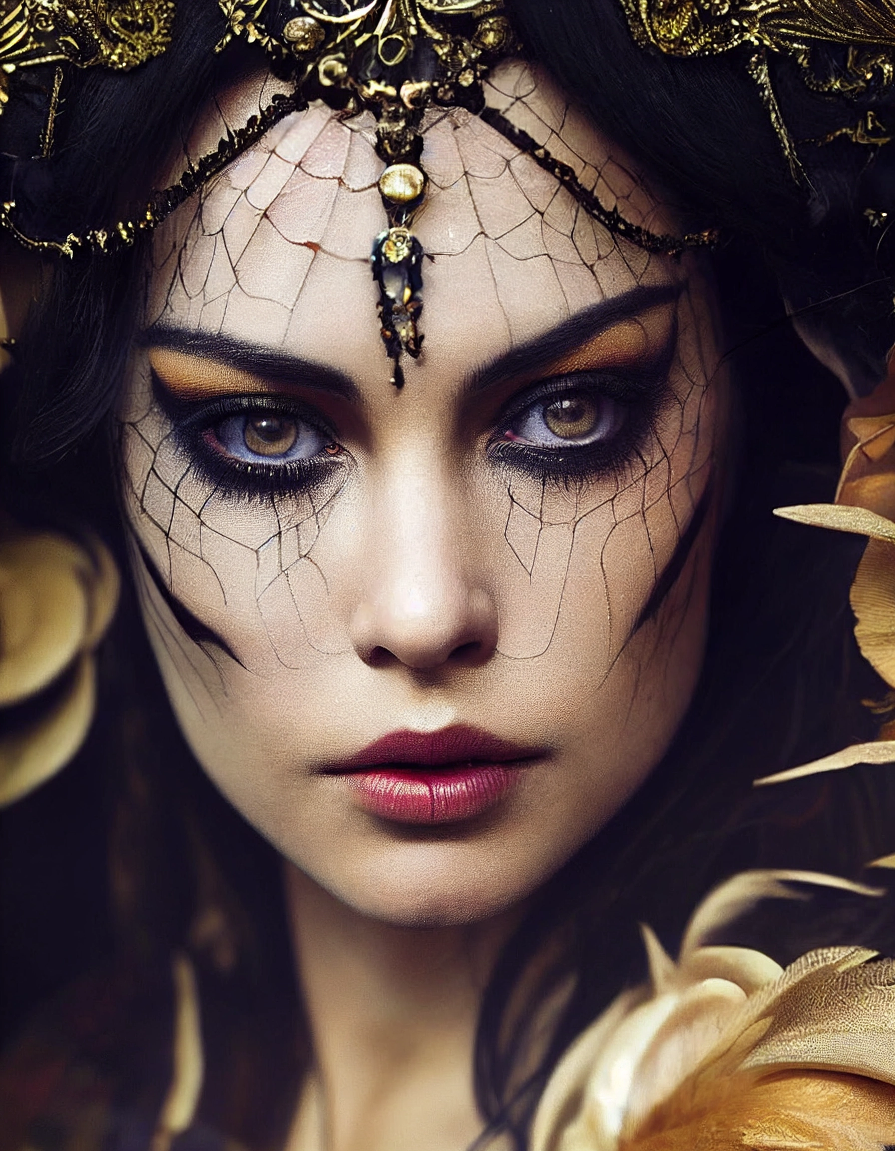 Gorgeous Halloween Queen: Photorealistic CGI Poster