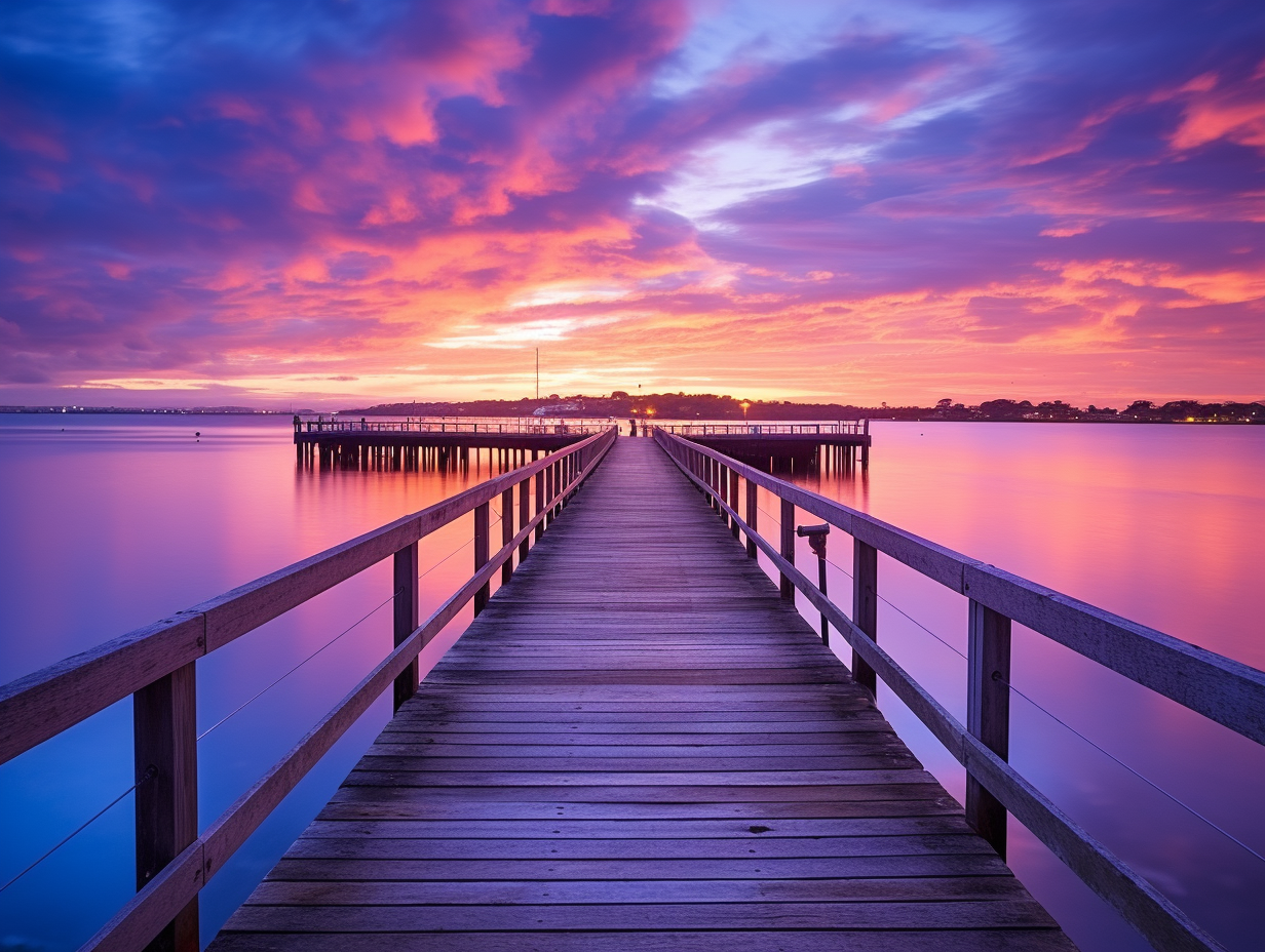 Vibrant Sydney & Adelaide Sunset Pier: Stunning UHD Images