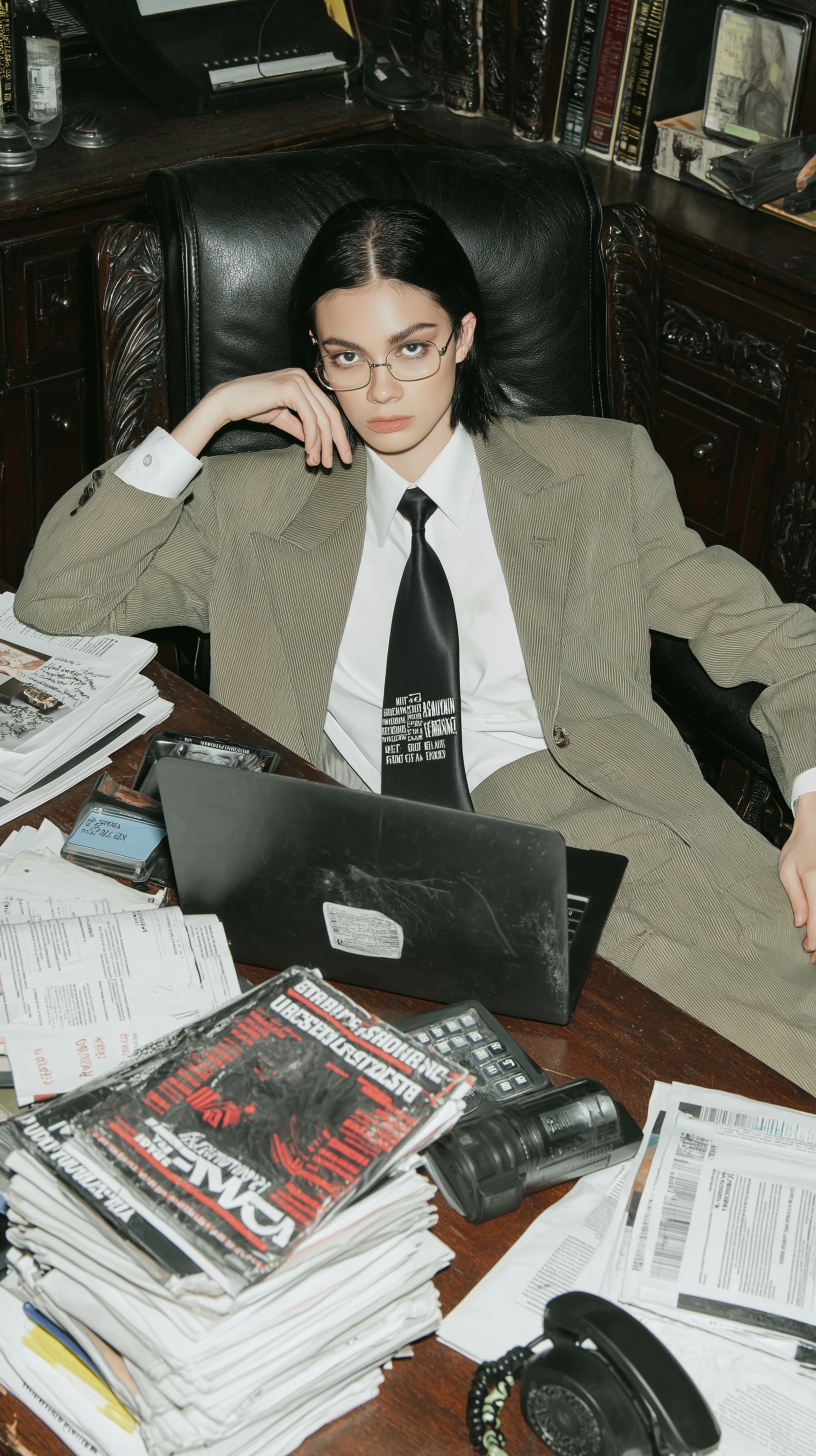 Dynamic A&R Manager in Modern Music Aesthetic