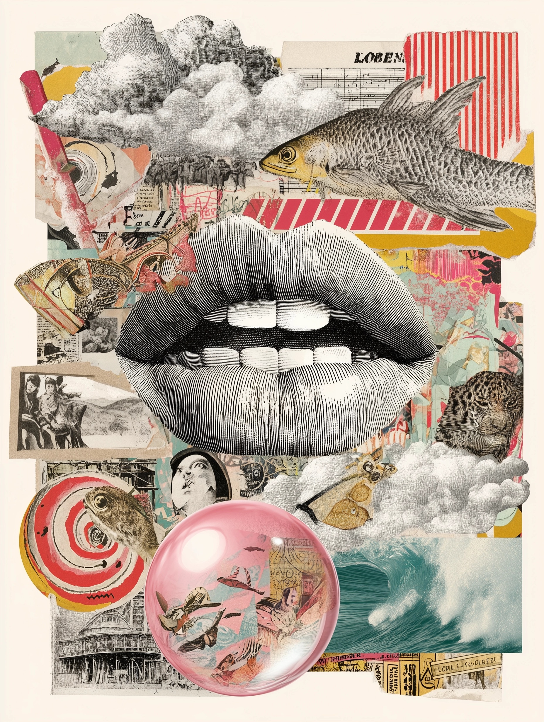 Modern Ink Art: Bubbles of Imagination