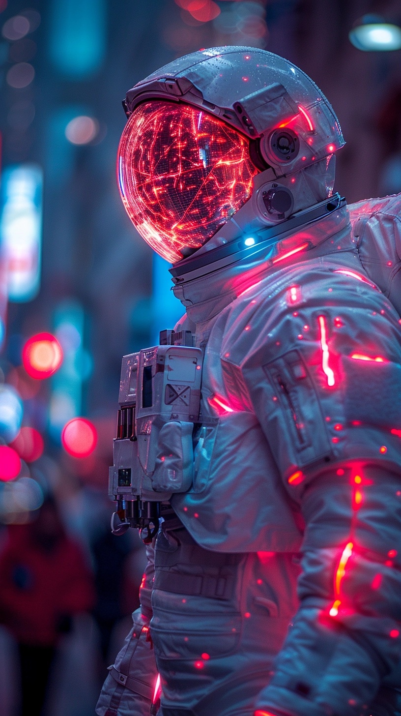 Futuristic Plasma Soldier in Cybernetic Scripts