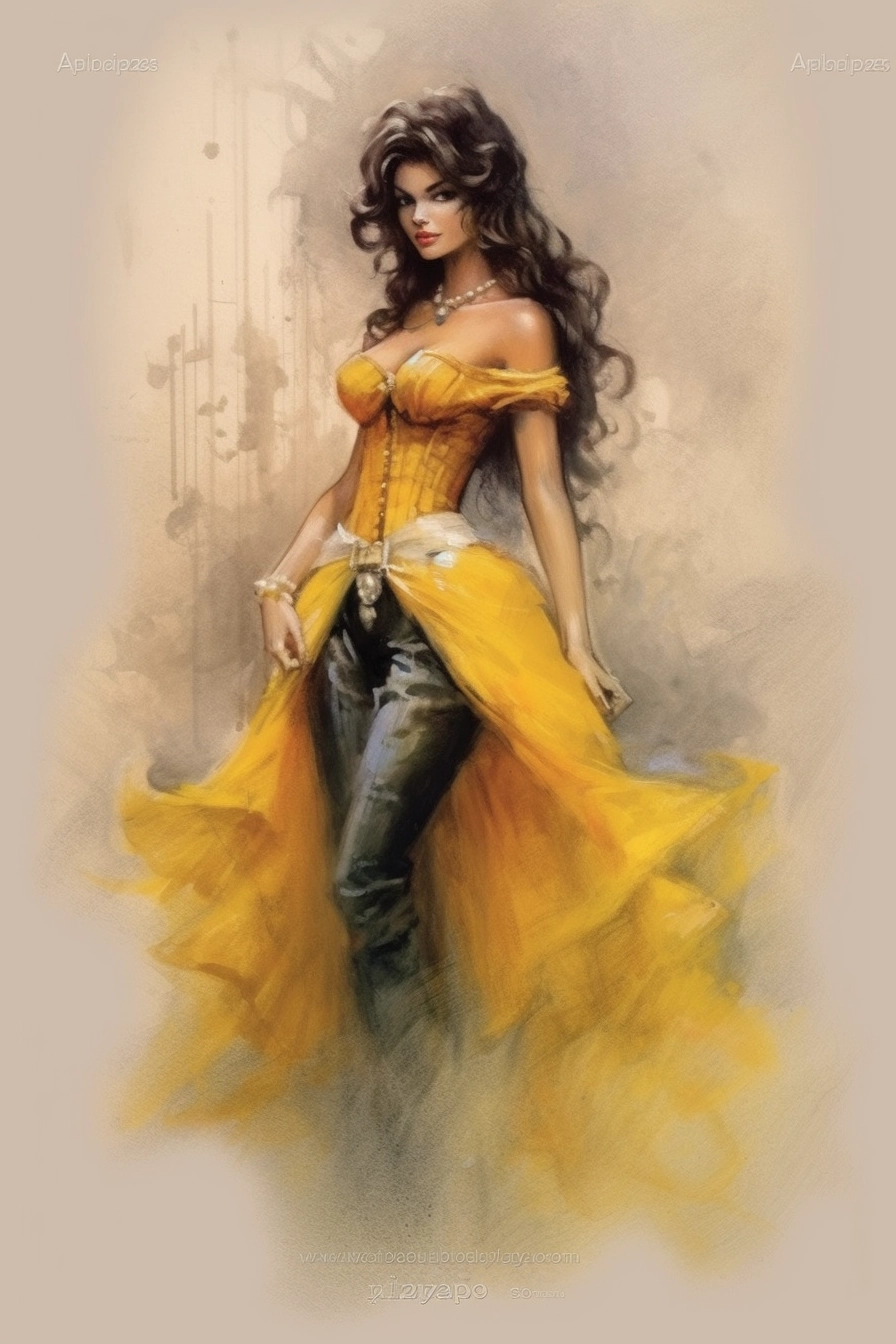 Disney Bella Burlesque by Luis Royo