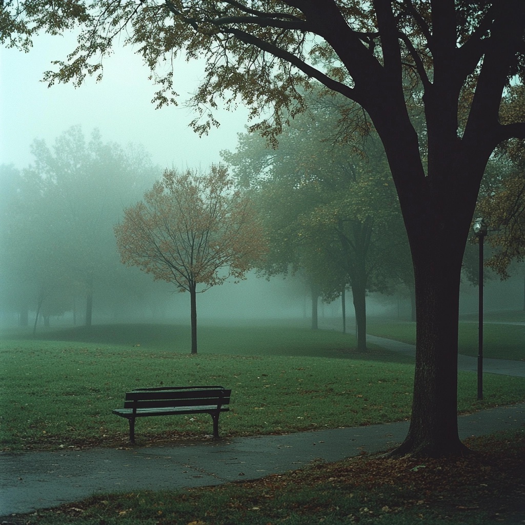 Foggy Day Nostalgia in Liminal Park Spaces