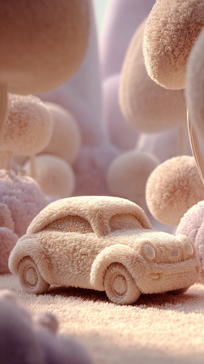 Fluffy Kia: A Cozy 3D Automotive Dream