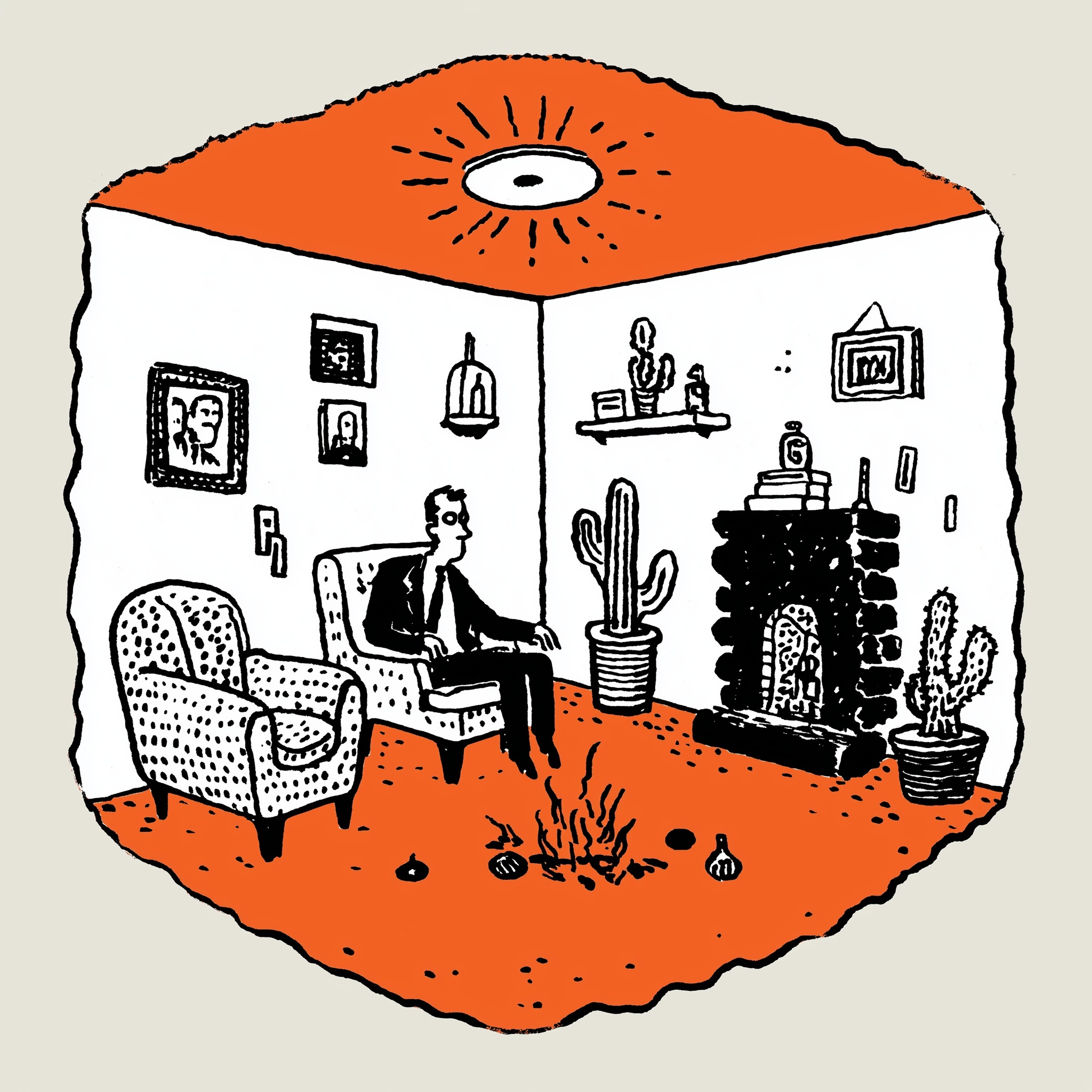 Stunning Hexagonal Room Illustrations for Modern Spaces