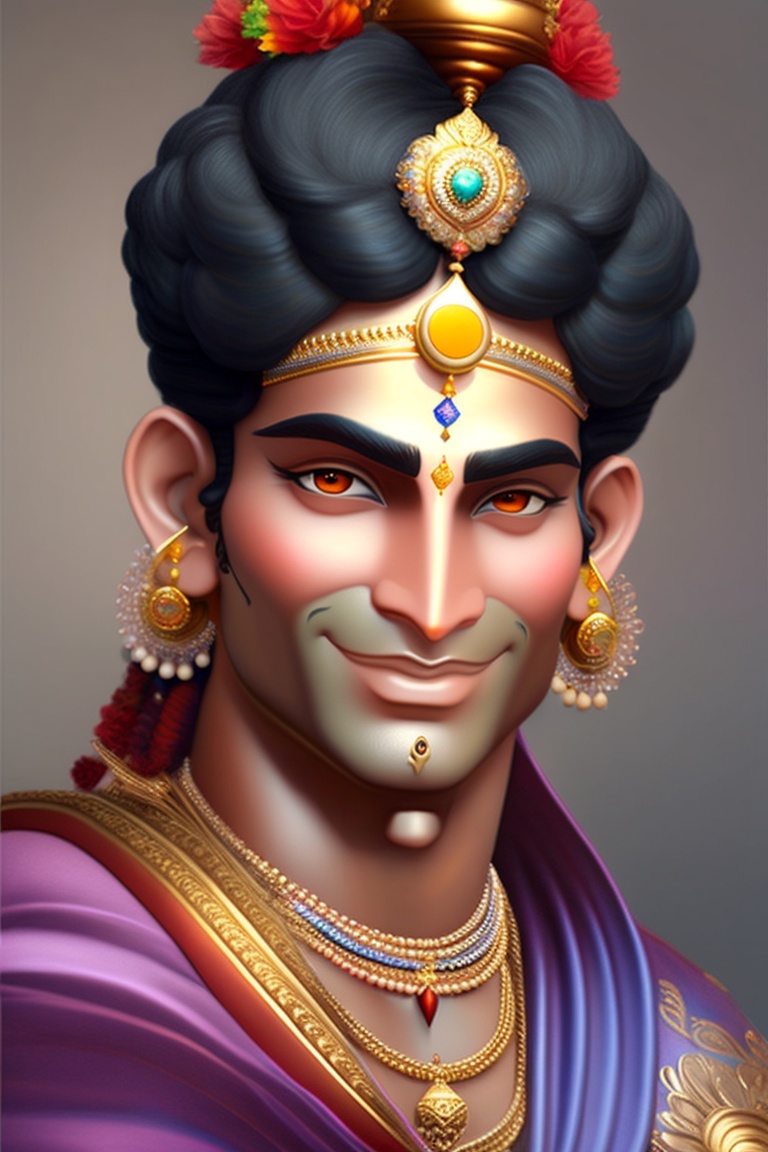 Dark Lord Krishna: Hindu Iconography