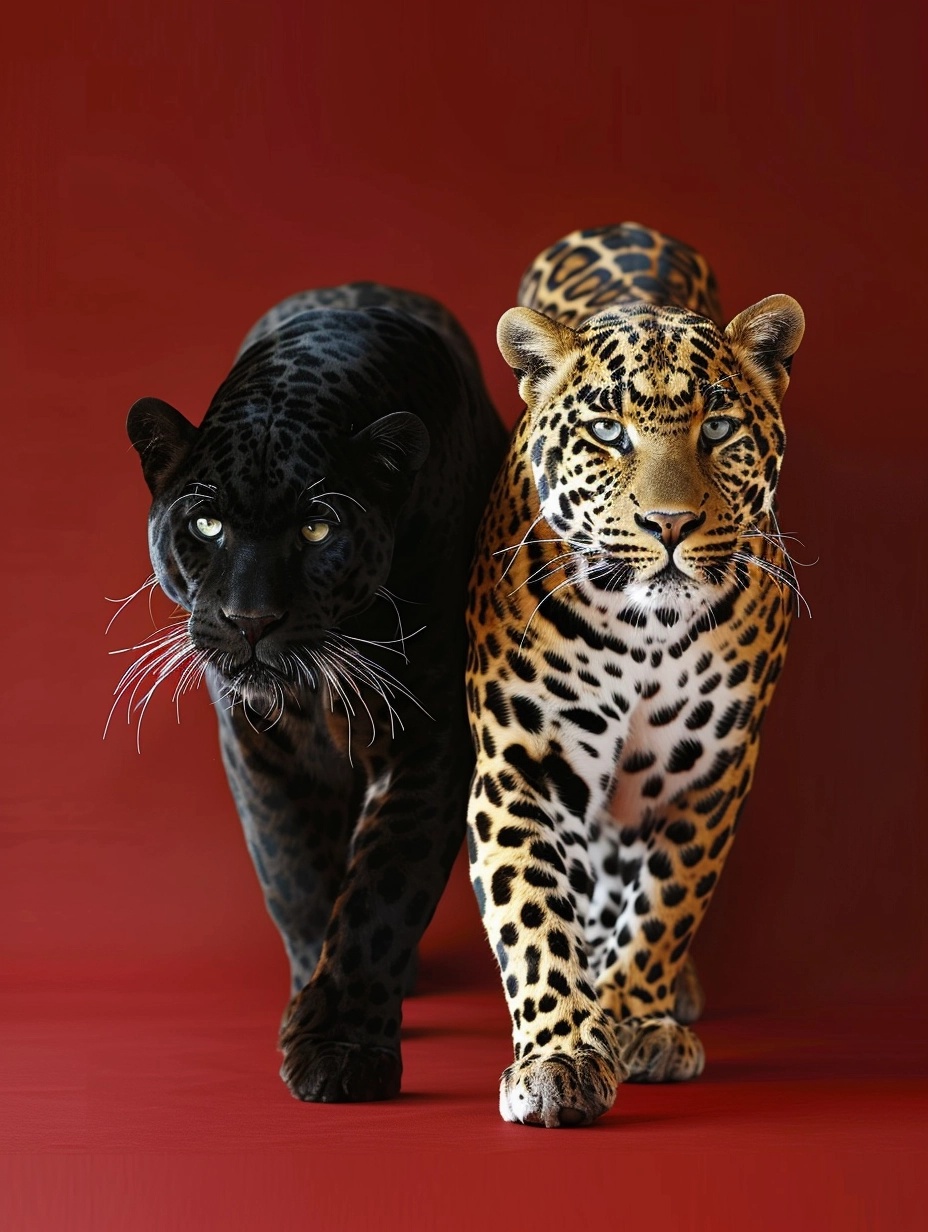 Stunning Panther and Leopard in Vivid HD Photography