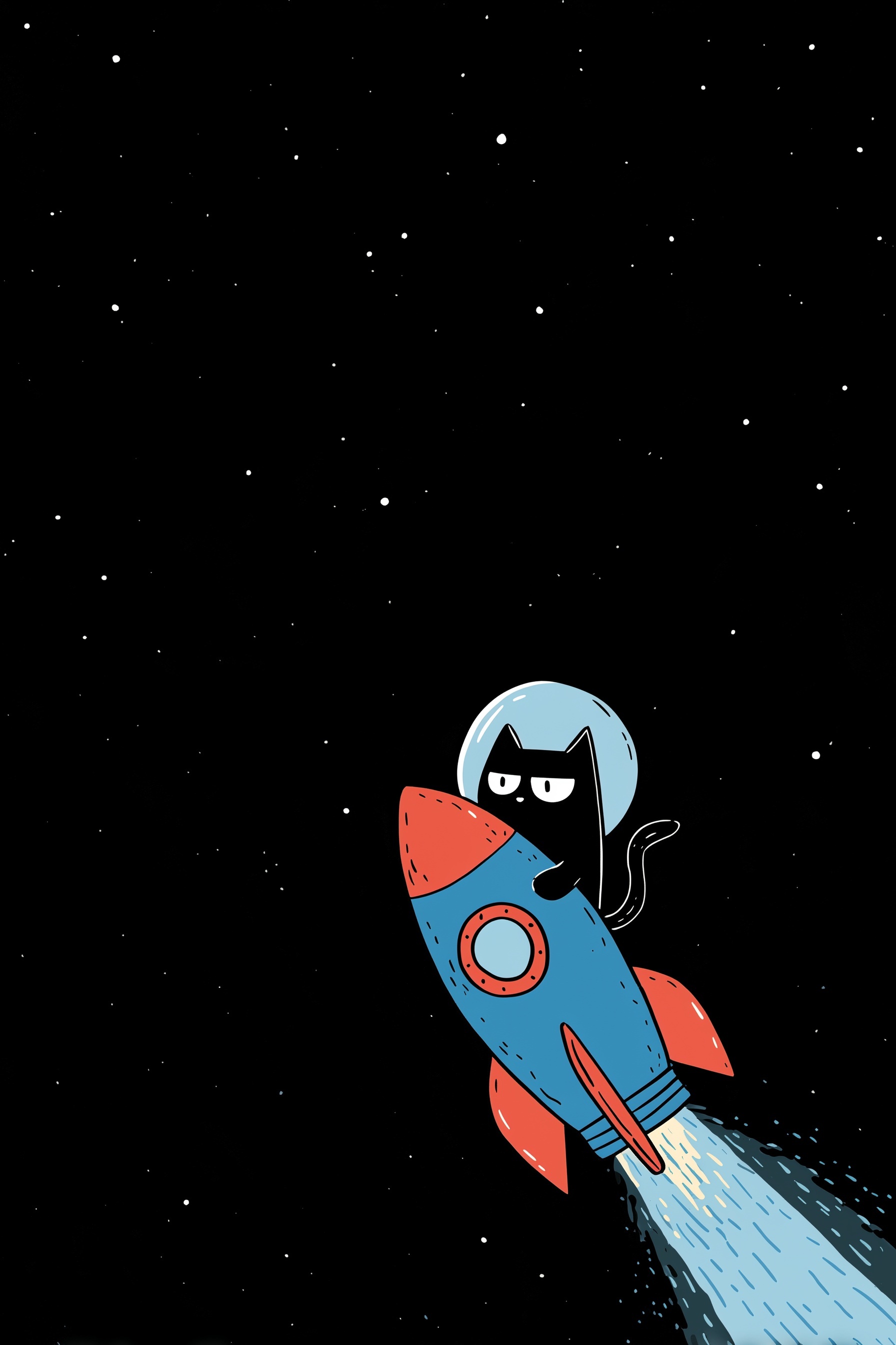 Spacebound Frowning Cat: A Whimsical Adventure!