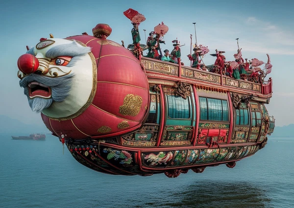 Lion Dance Airship: A Sky Adventure Awaits