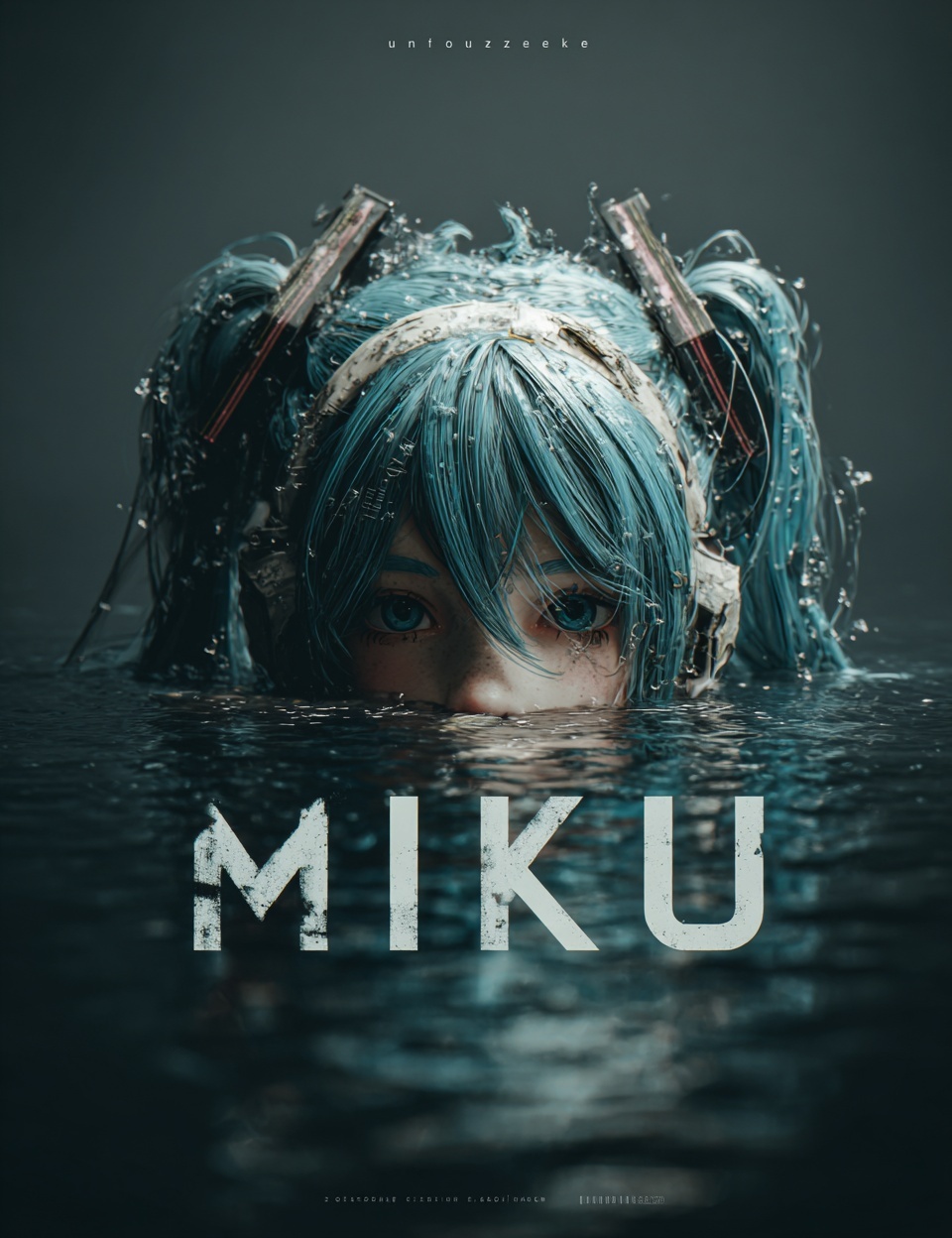 Cyberpunk Miku: Adorable Anime Illustration