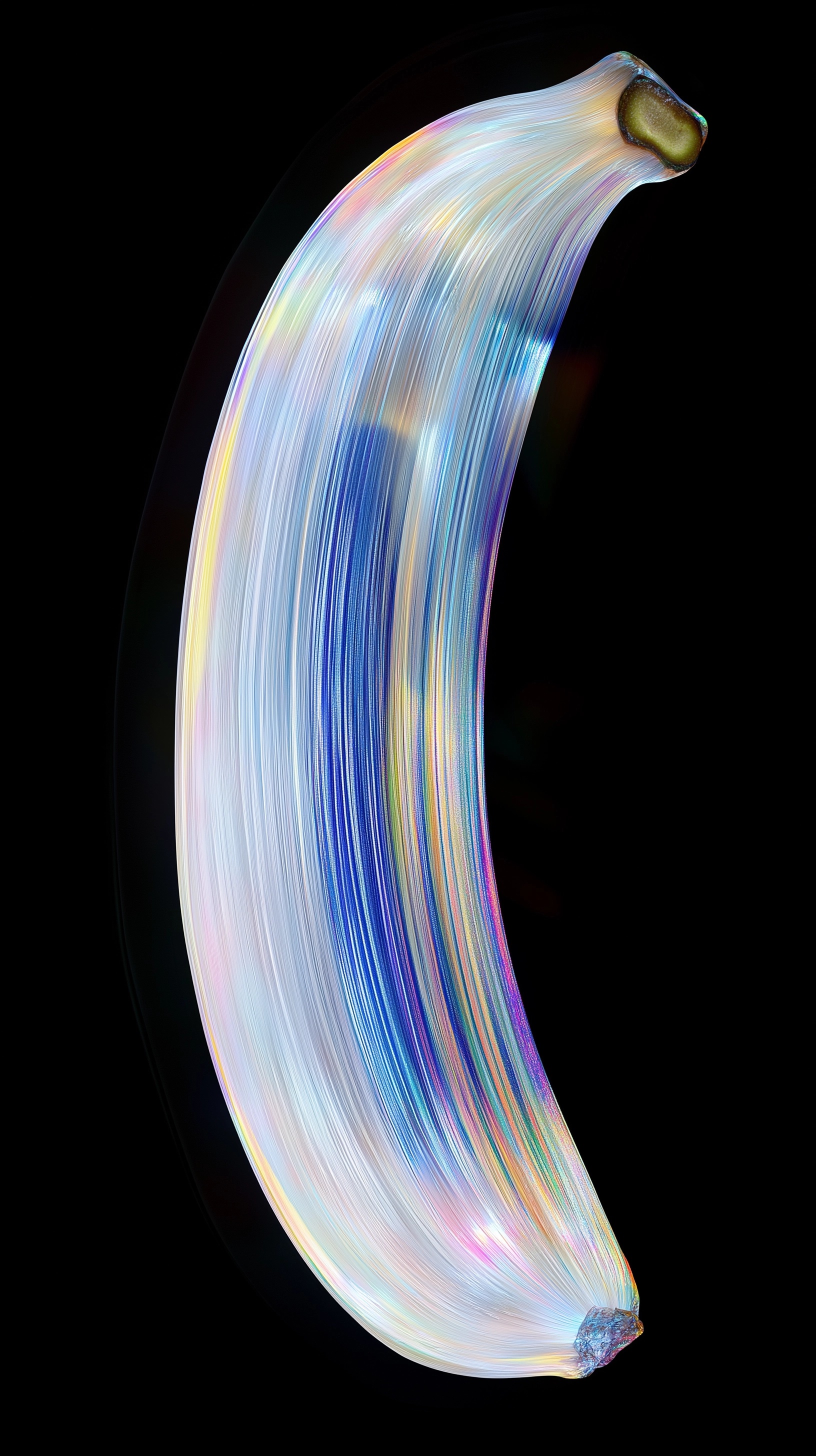 Vivid Holographic Banana: A Neon Dreamscape