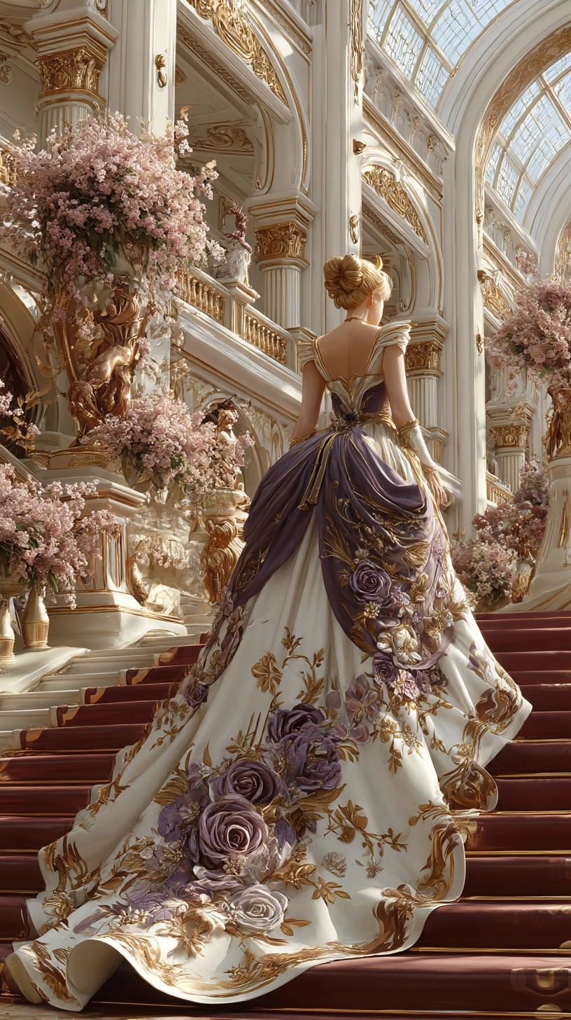 Elegant Sailor Moon Wedding Gown Art Display