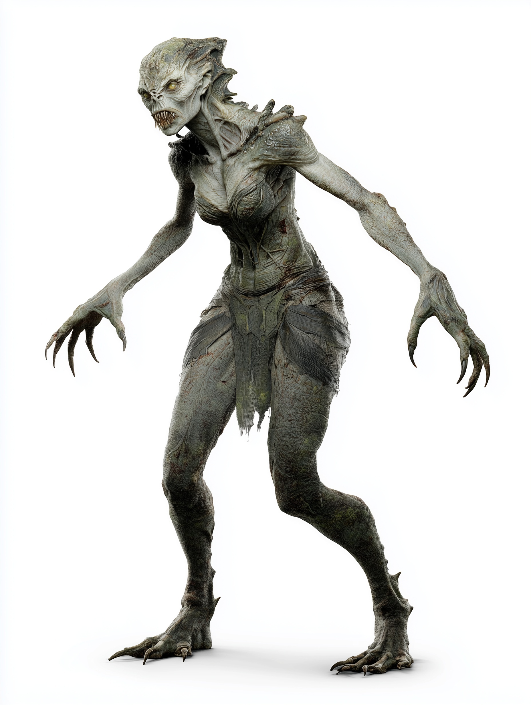 Haunting Female Monster: Photorealistic Artworks