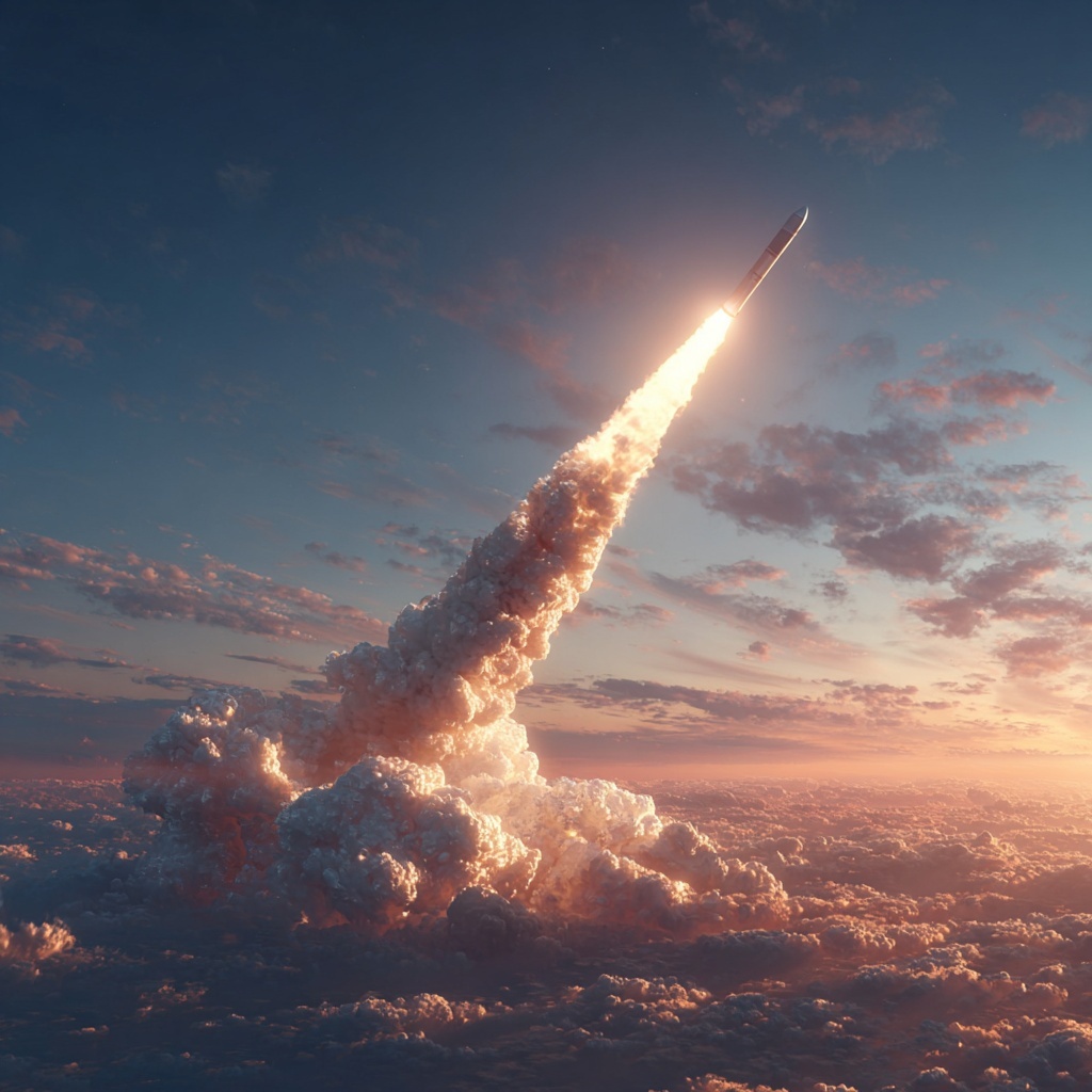 USA Missile Launch: Sunset Sky Mission