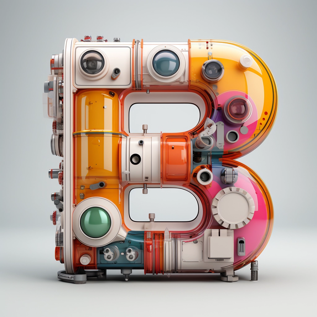 BVC: Colorful Translucent Industrial Design - High Detail 3D Art