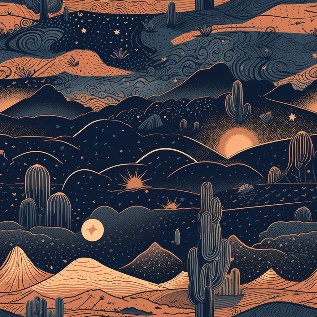 Desert Dreams: Rugged Beauty Illustrated