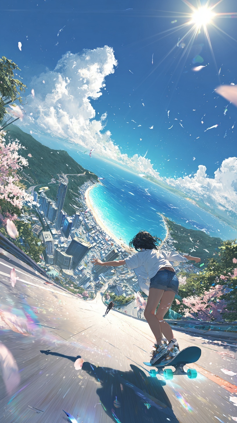 Futuristic Skateboarding: A High-Speed Adventure