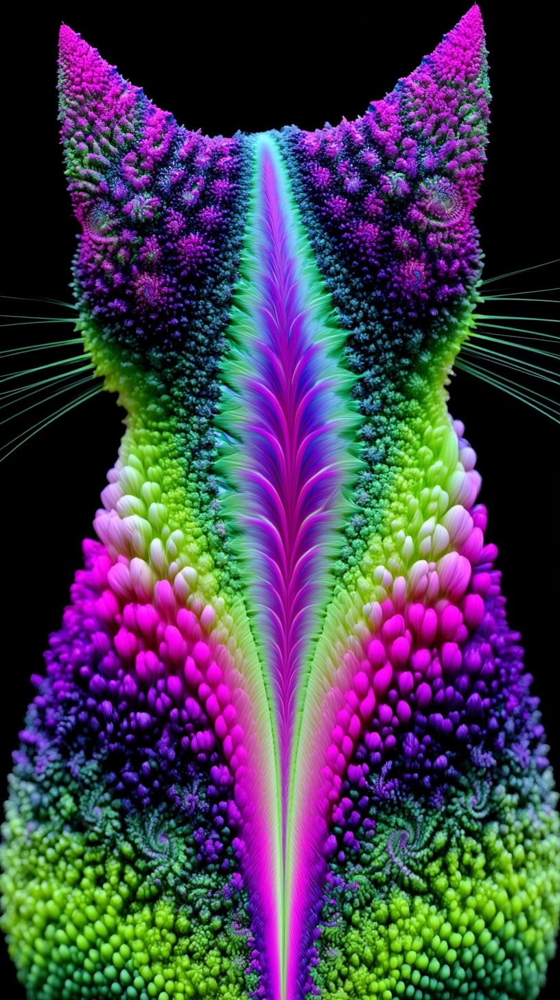 Fractal Cat Art: Unique Designs for Cat Lovers