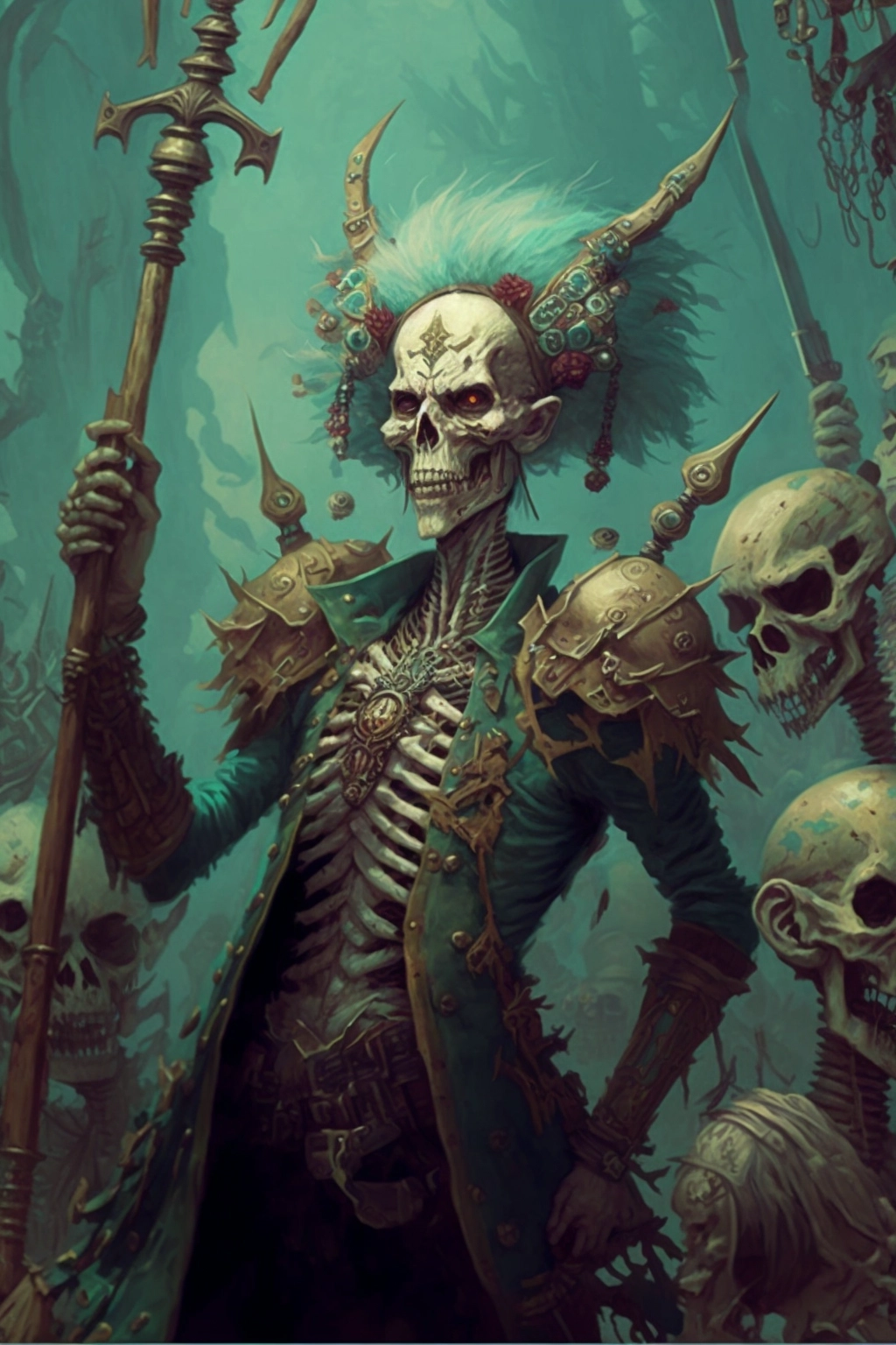 DnD Skeletal Army Art by Mohrbacher & Diterlizzi