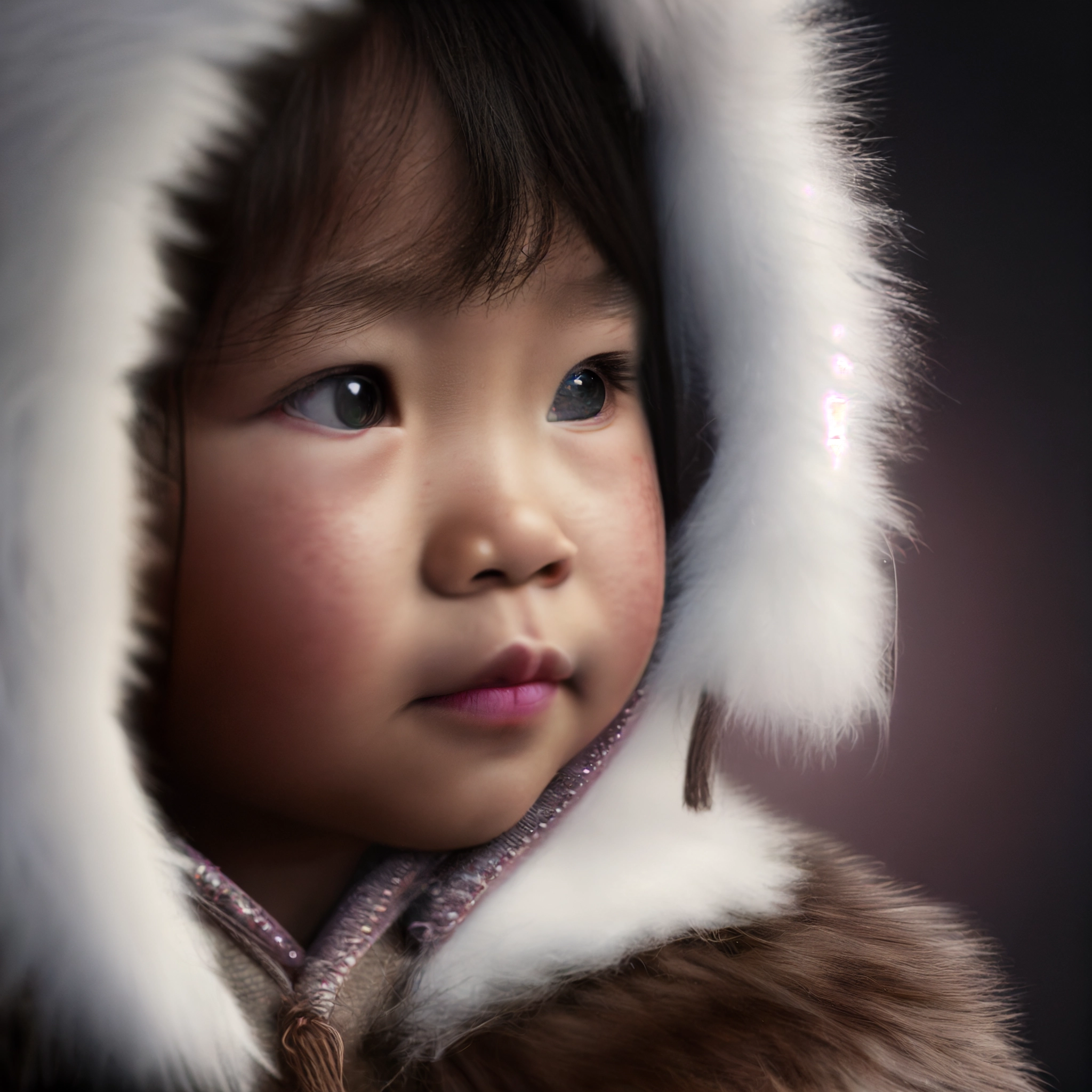 Stunning Close-Up Portraits: Alaskan Girl in Eskimo Costume