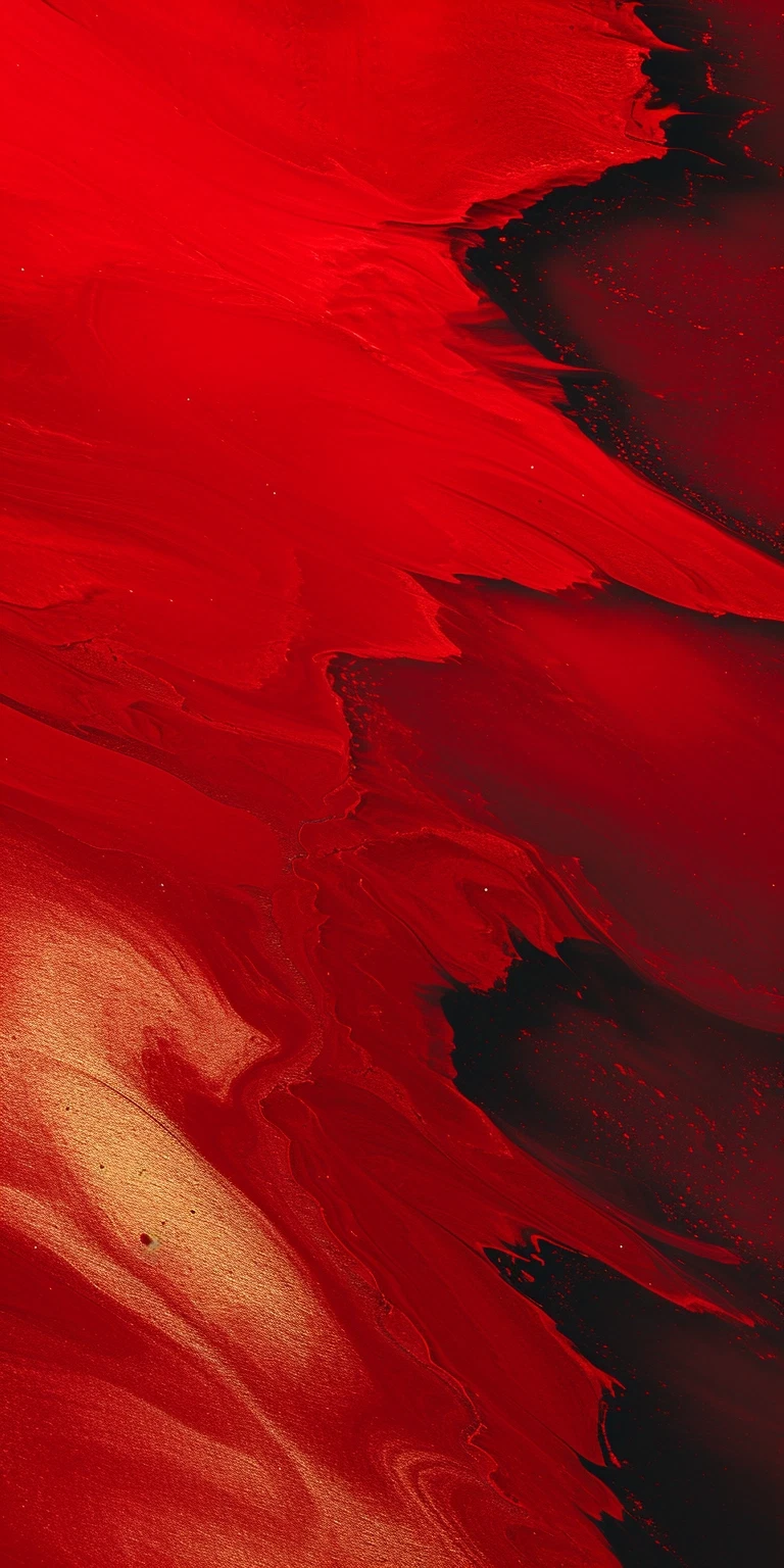 Red & Gold Minimalist Abstract Wallpaper: Elegant, Ominous, 32k UHD