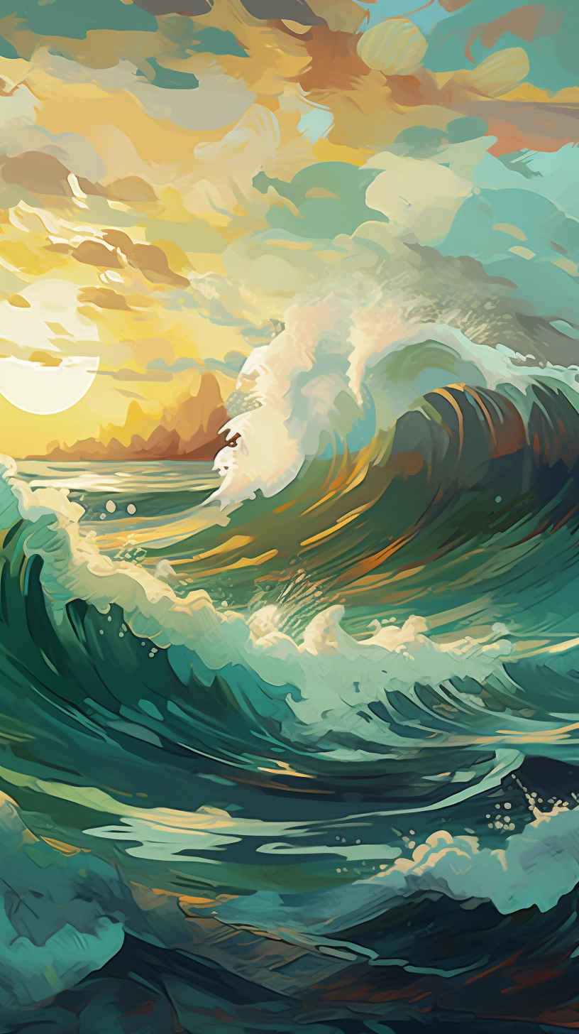 Sea-inspired Art: Vibrant Animation Wallpaper