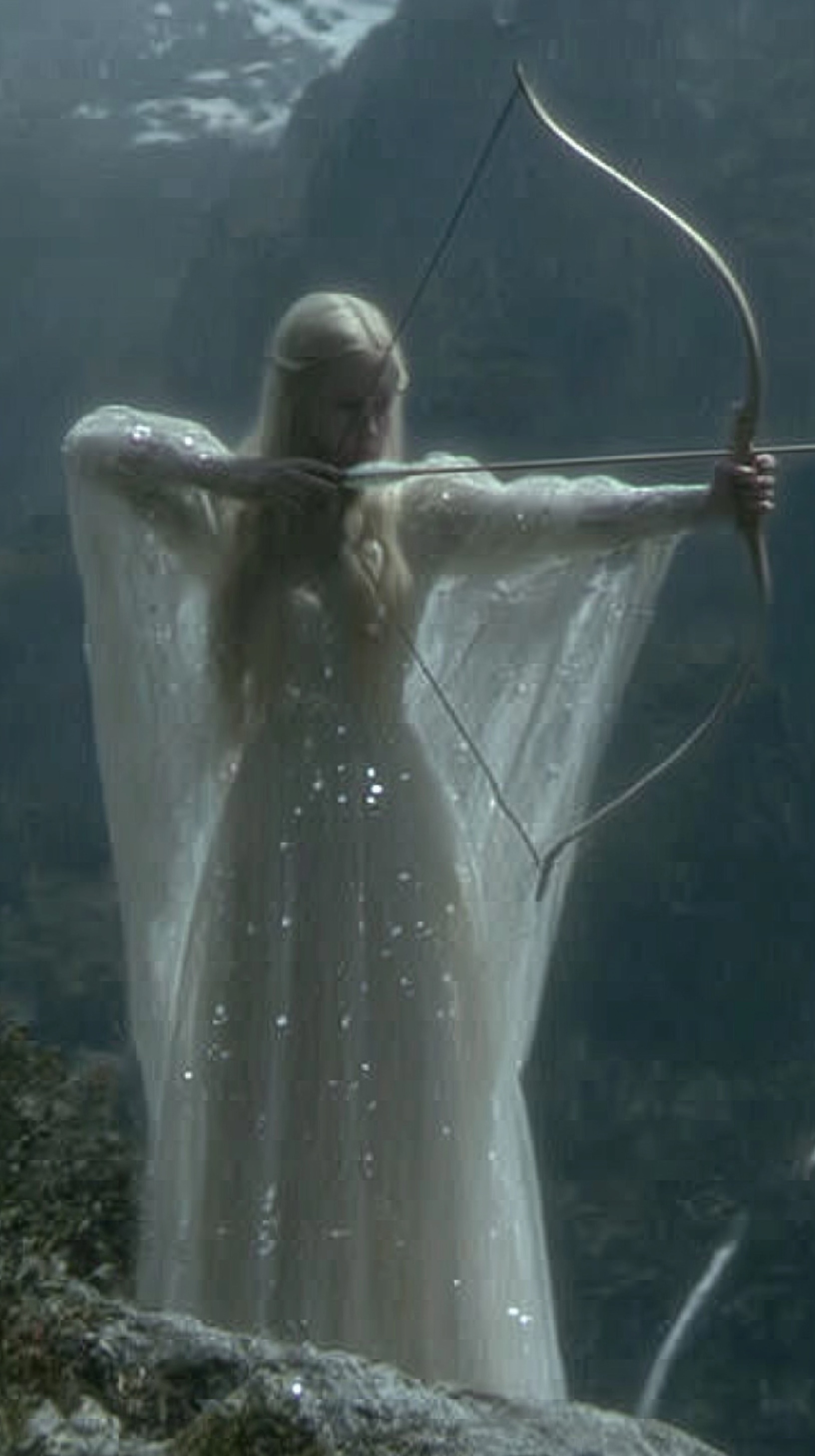 Elven Princess: Bow in Hand, Mountains in View