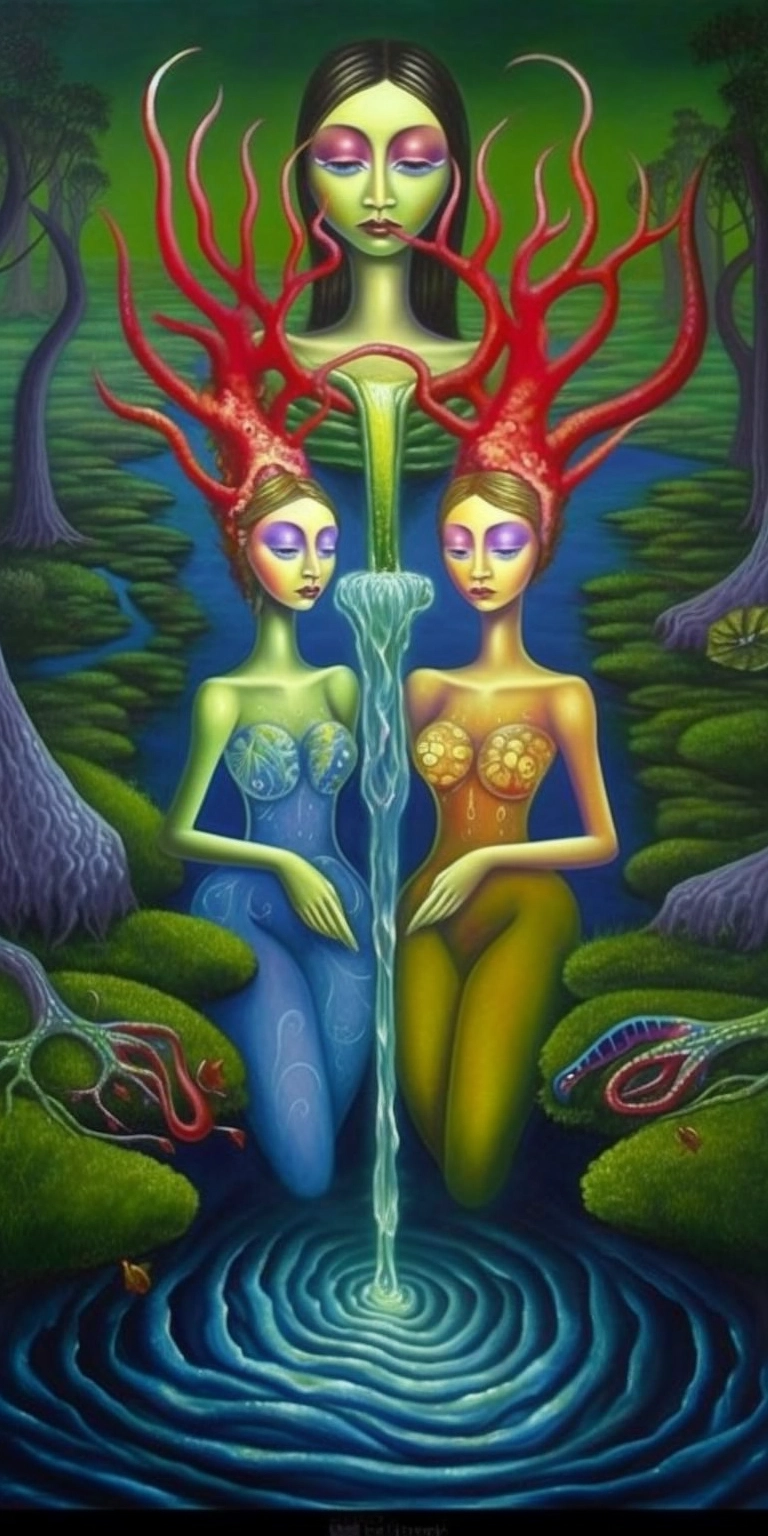 Imagination Pond: Surreal Sisters' Trippy Art