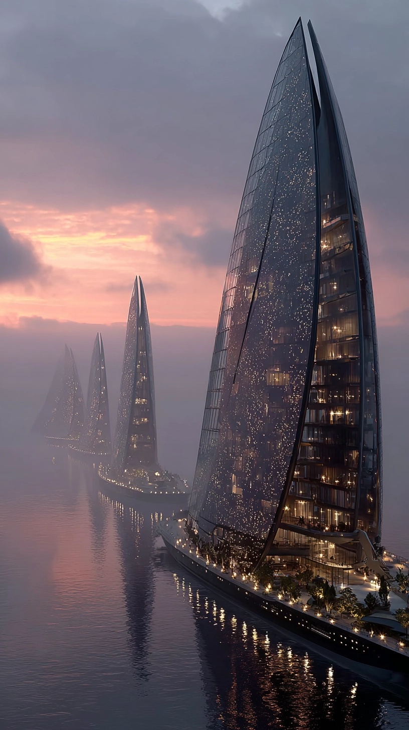 Futuristic Spire Design: Sailing Into the Future