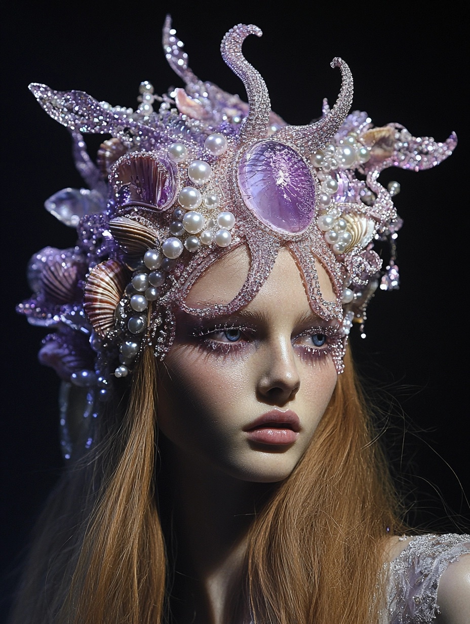 Elegant Spring/Summer Headdress at Paris Fashion Week