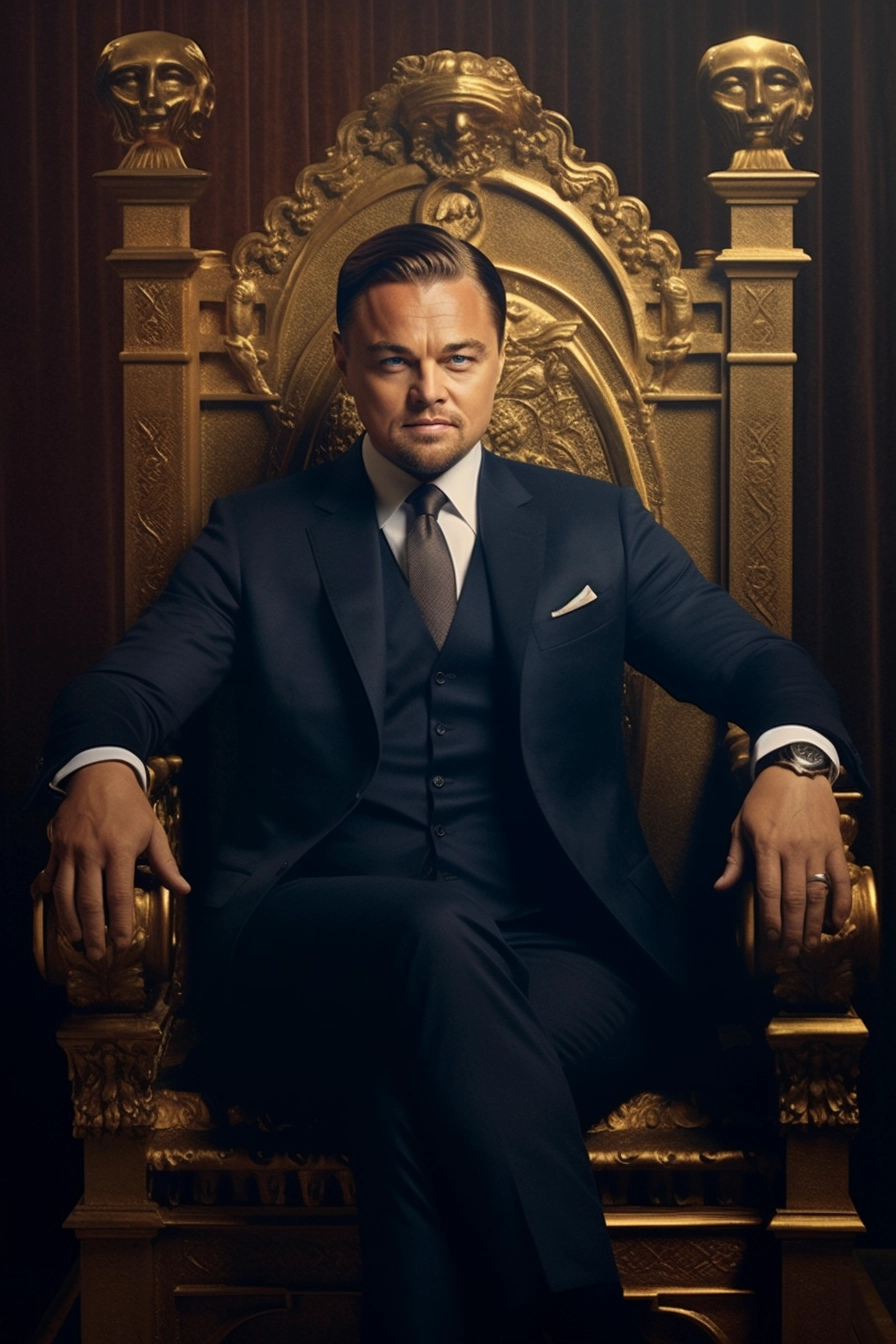 Leonardo Di Caprio Reigns on Golden Throne