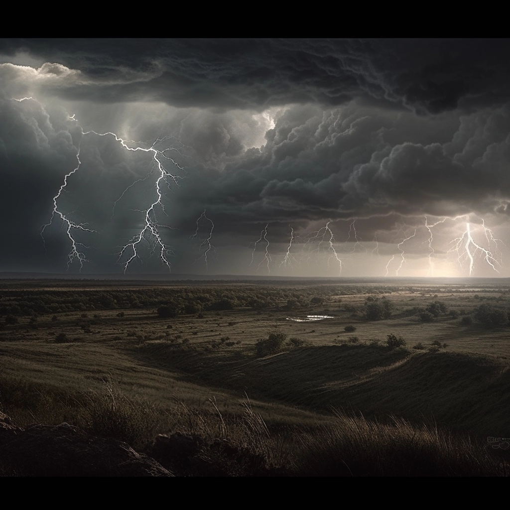 Futuristic Thunderstorm: A Cinematic Display of Raw Power