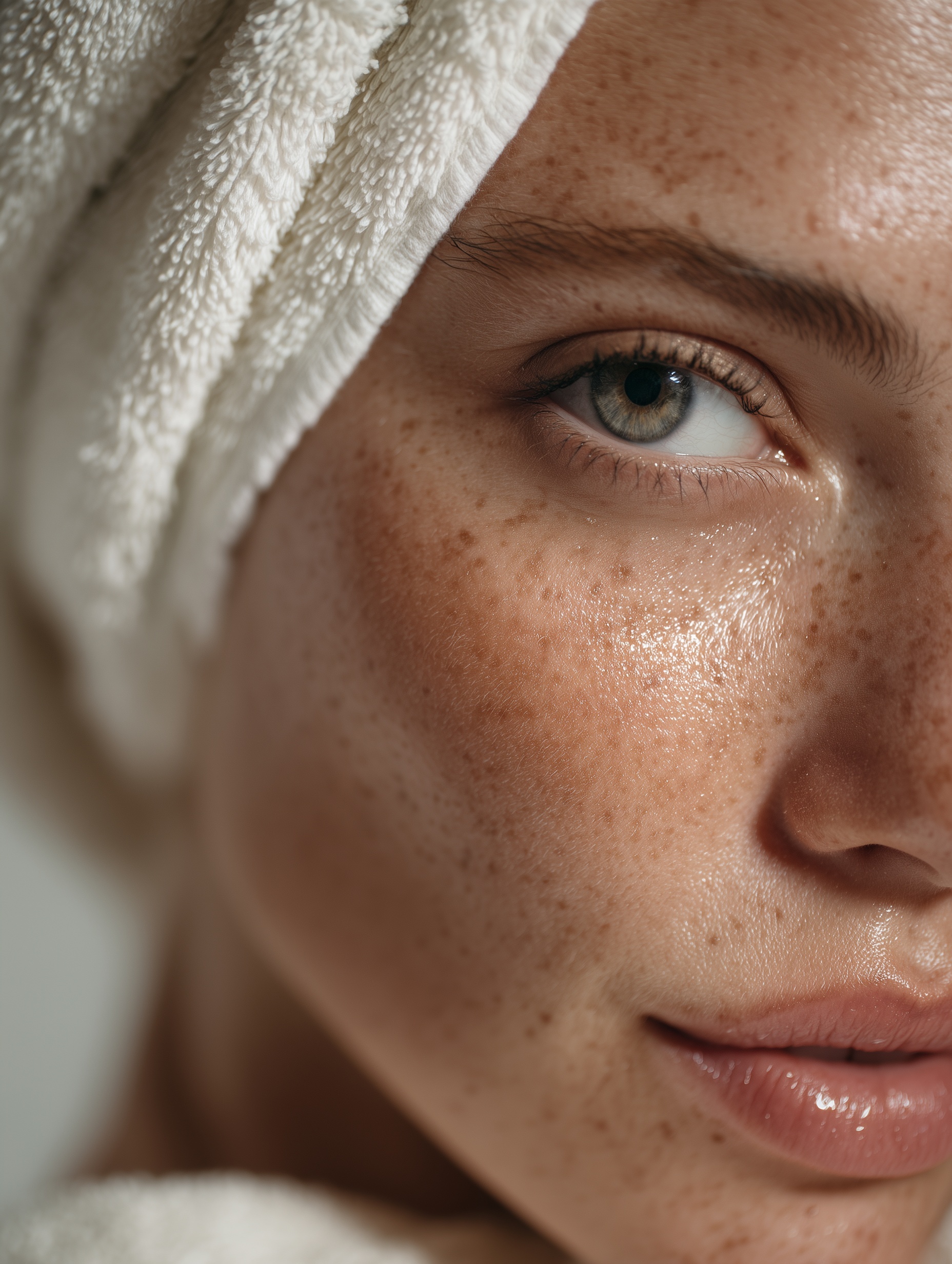 Radiant Close-Up Beauty: Natural Skin & Eyes