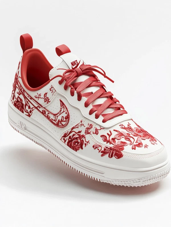 Nike Air Shoes: Rosemaling Art in Stunning Detail