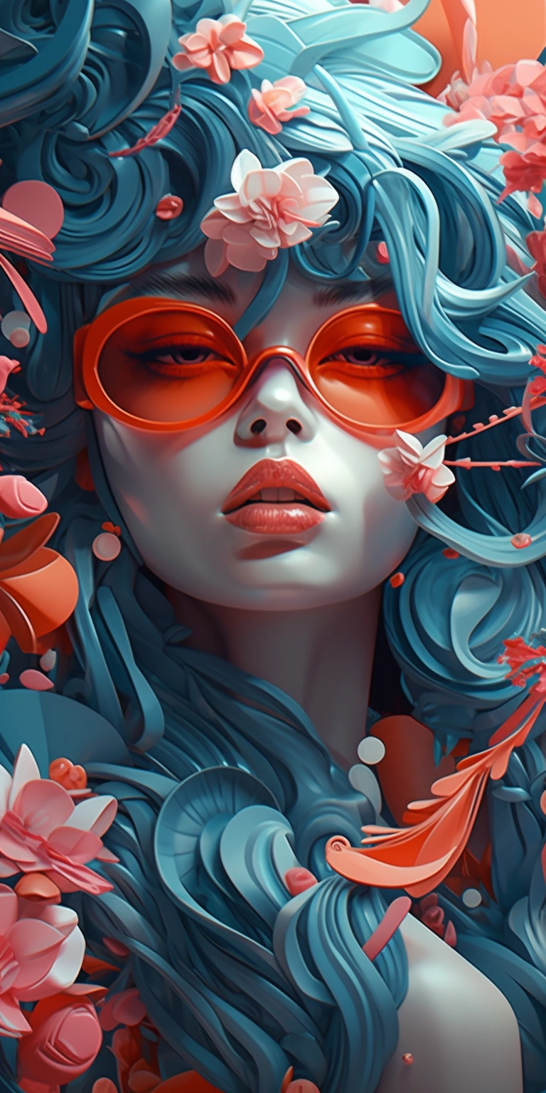 Ethereal Anime Art: Vibrant Kirigami & Fashion