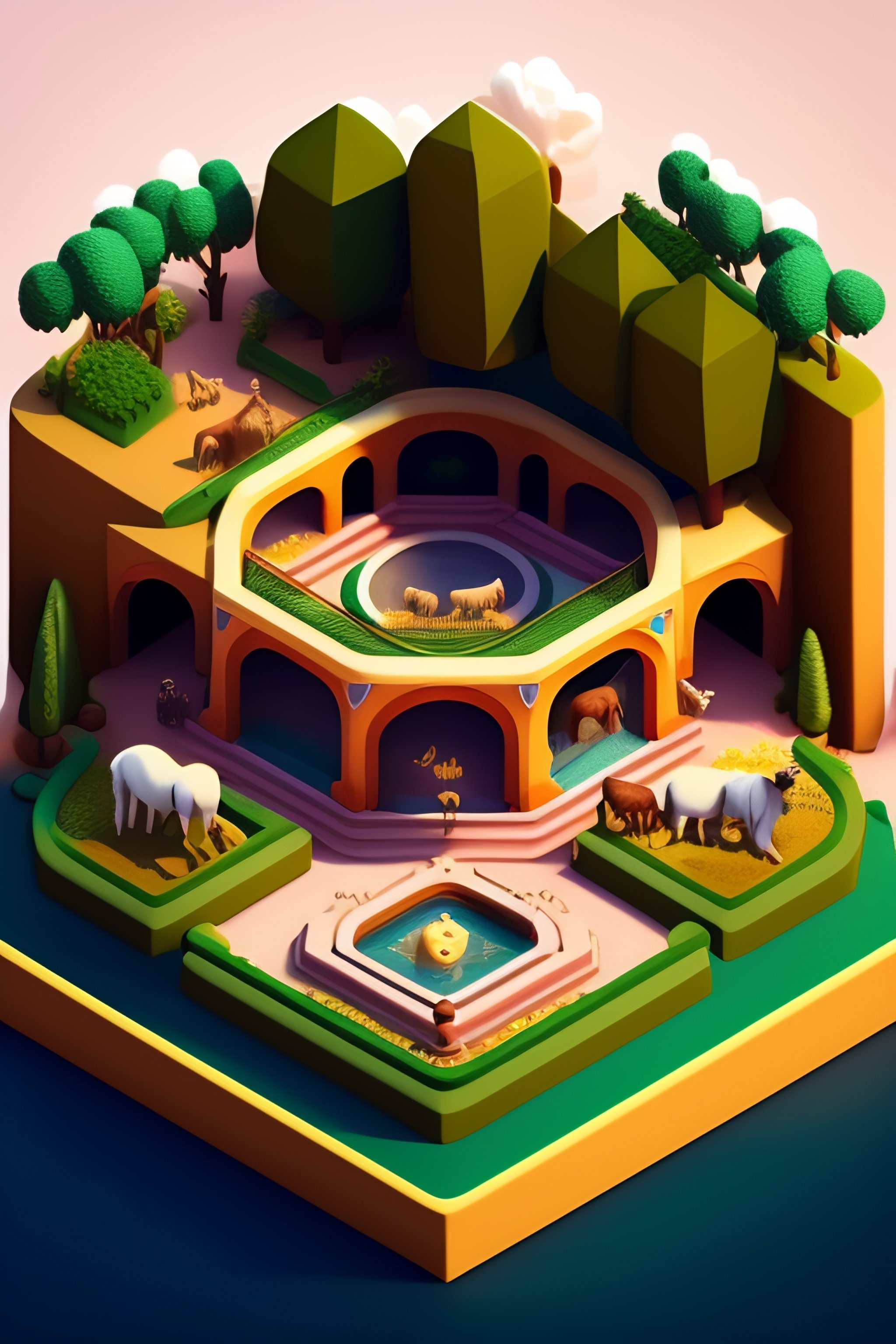 Discover Our Stunning Isometric Zoo