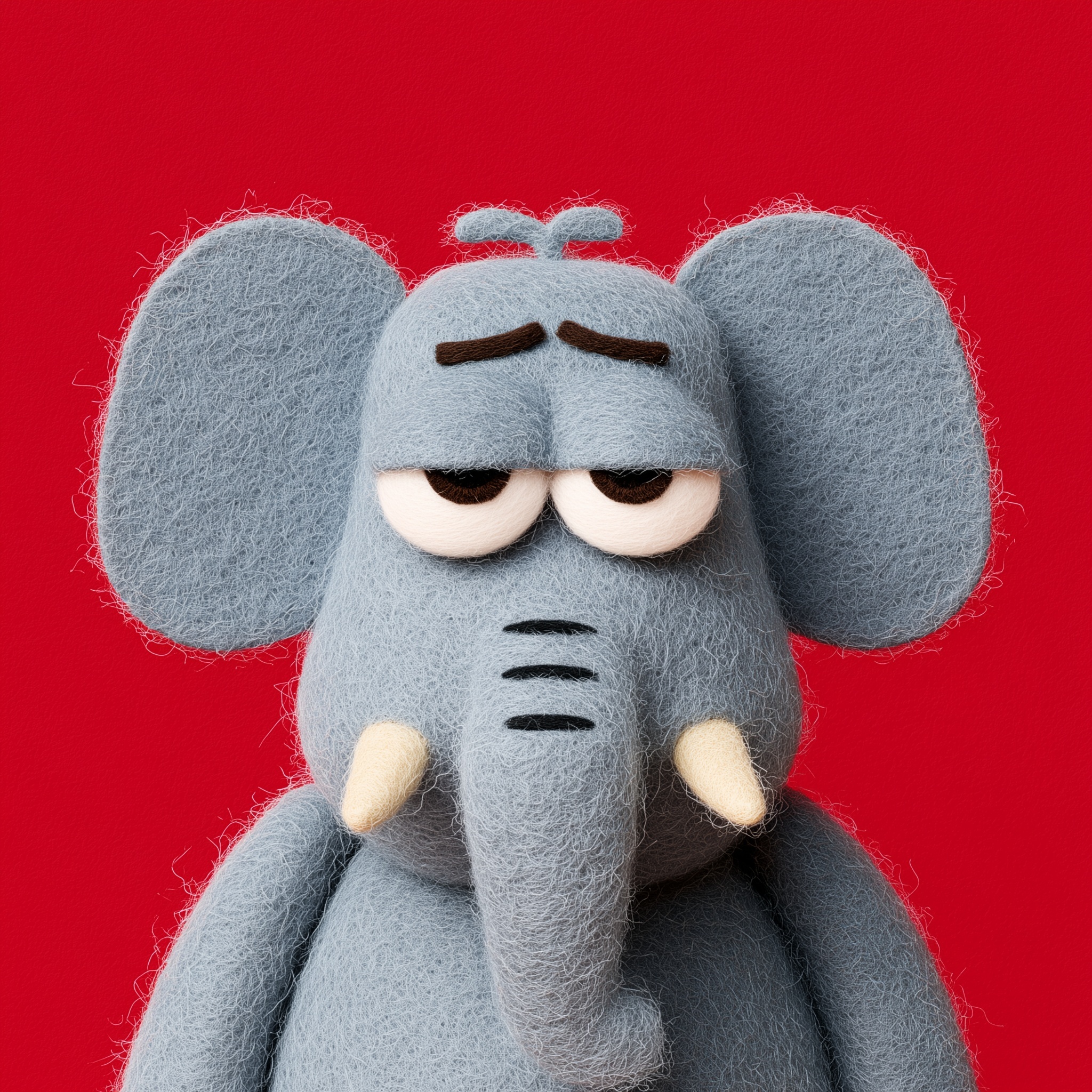 Adorable Cartoon Elephant: Silly & Sleepy Charm