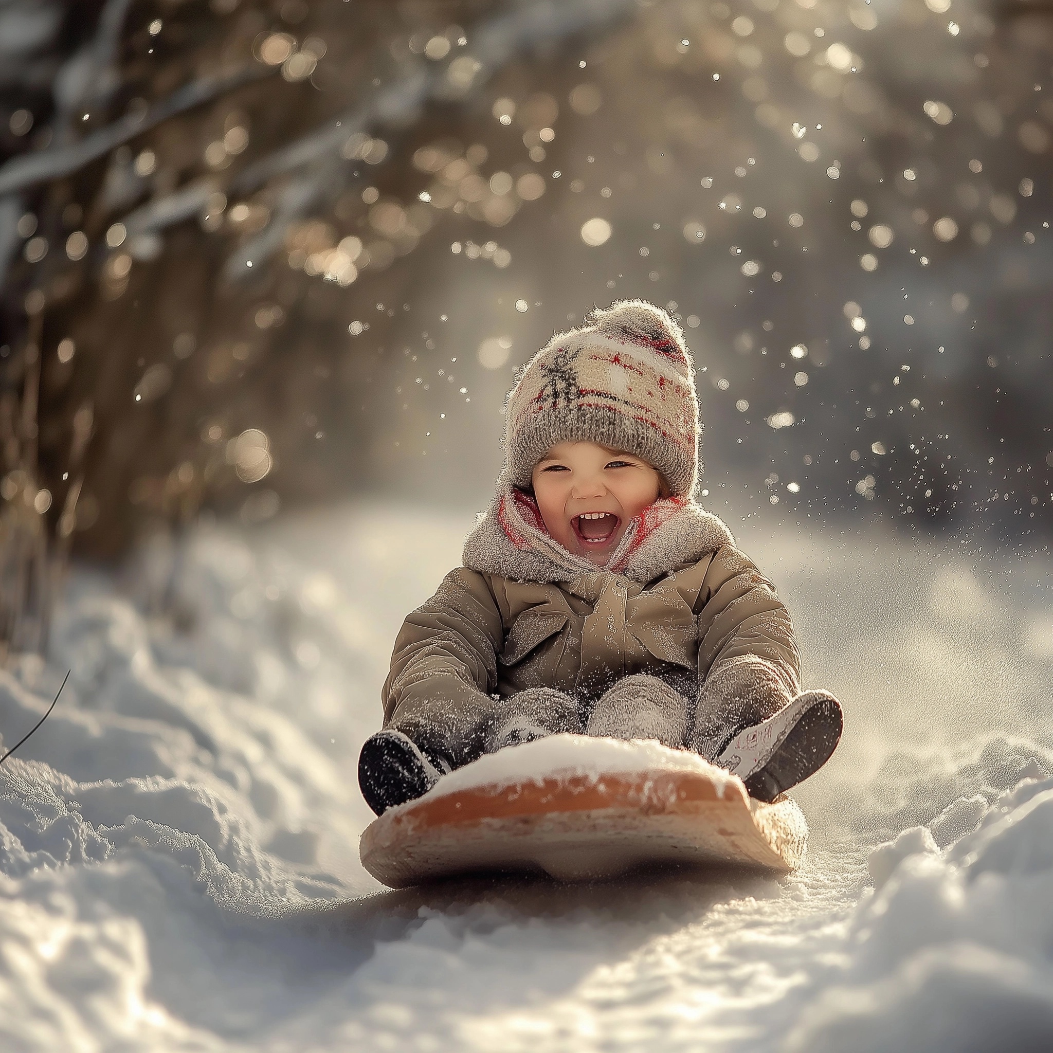 Joyful Winter Sledding Adventure Awaits!