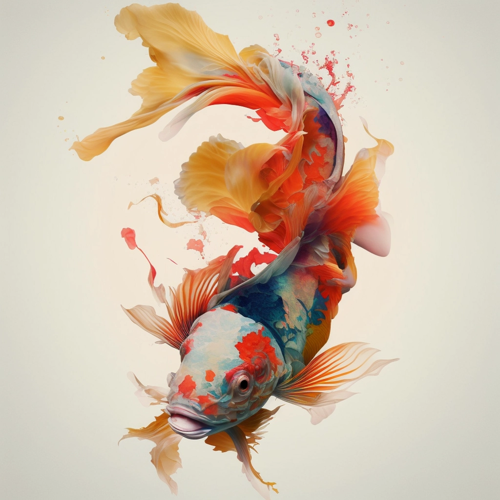 Stunning Double Exposure Koi Photography