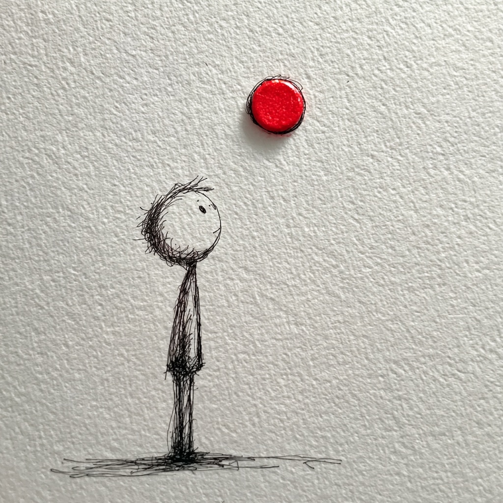 Naive Stickman Art: Messy Doodle Creativity
