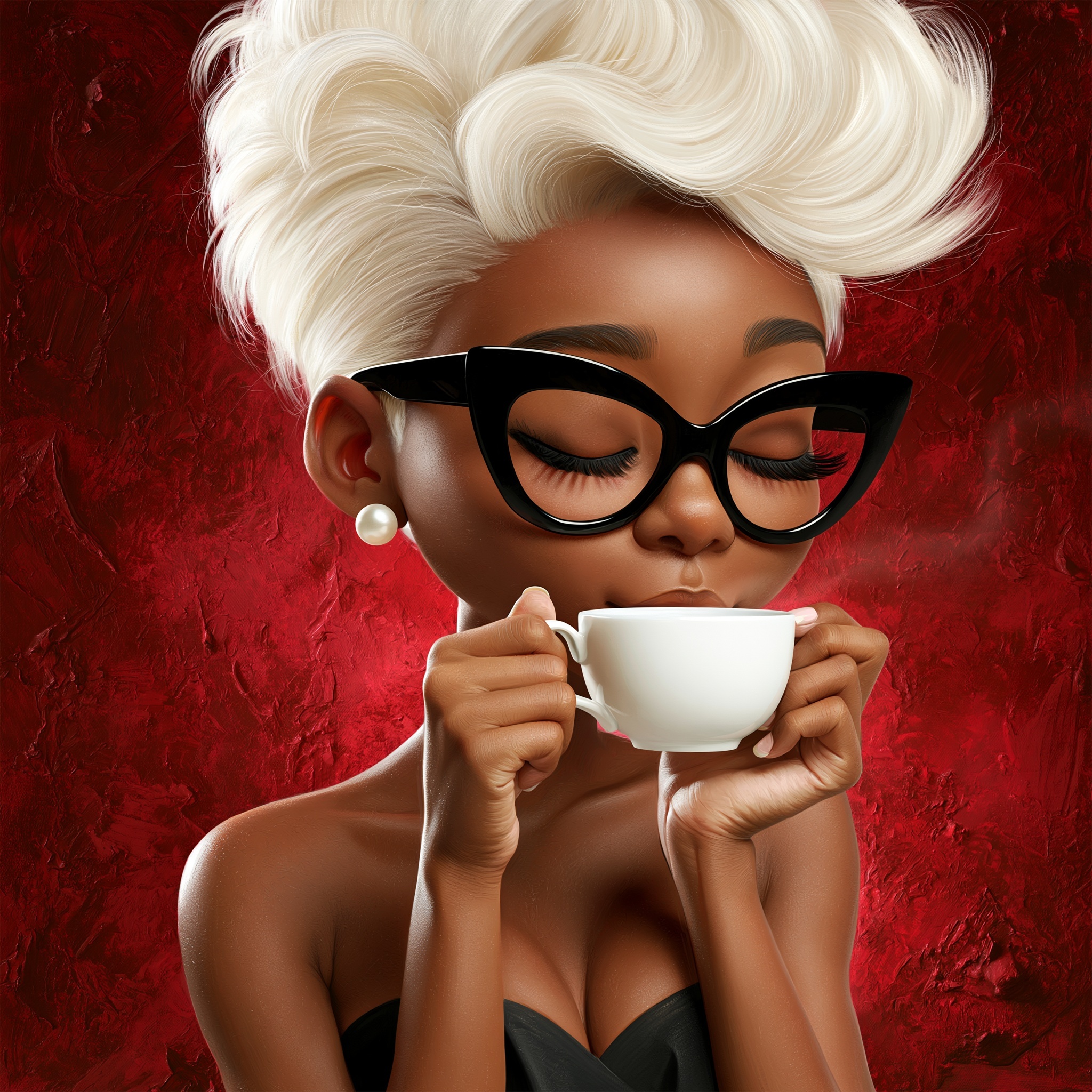 Empowered Elegance: Confident Woman in Art