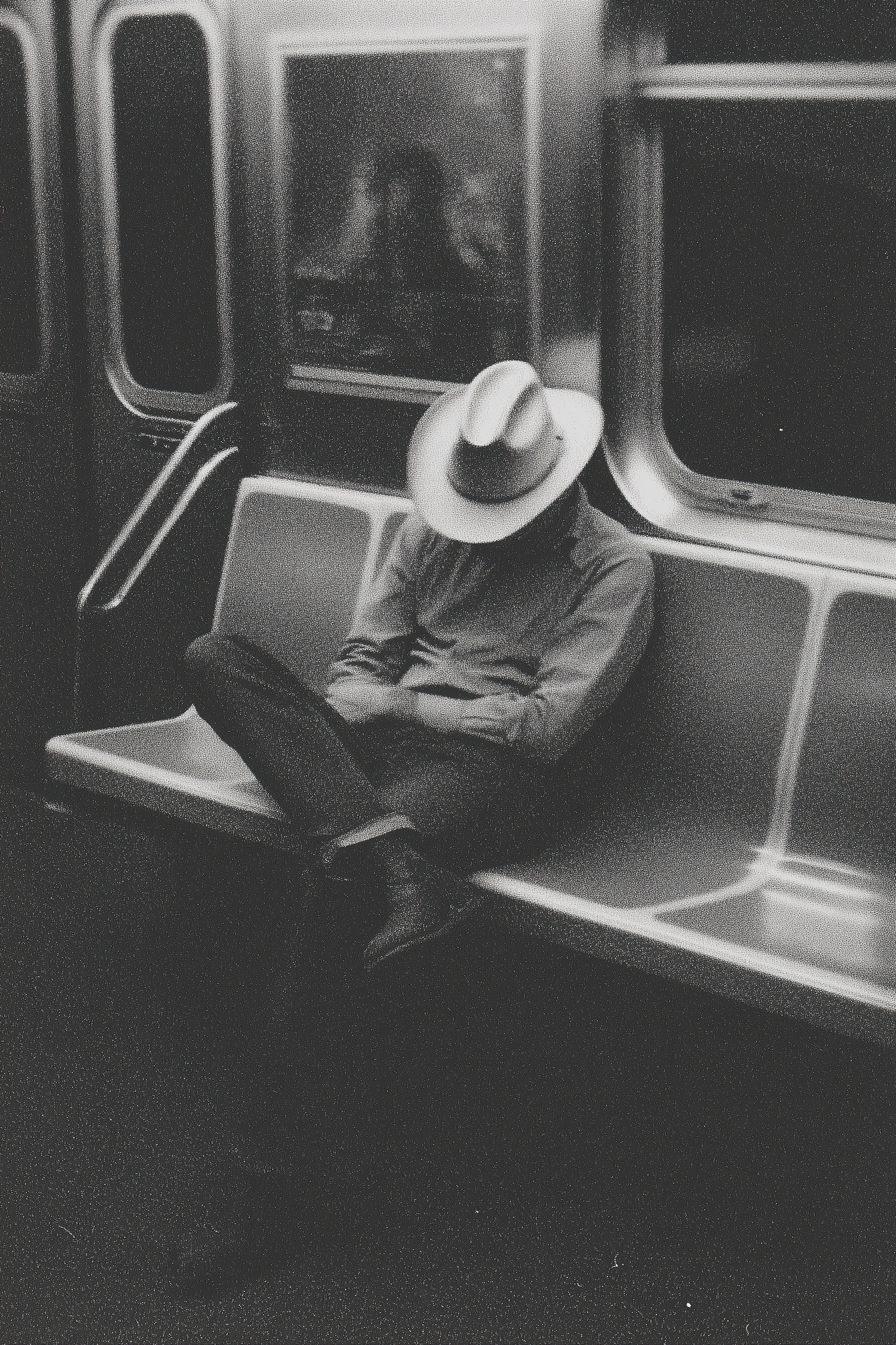 Relaxed Cowboy Naps on NYC Subway