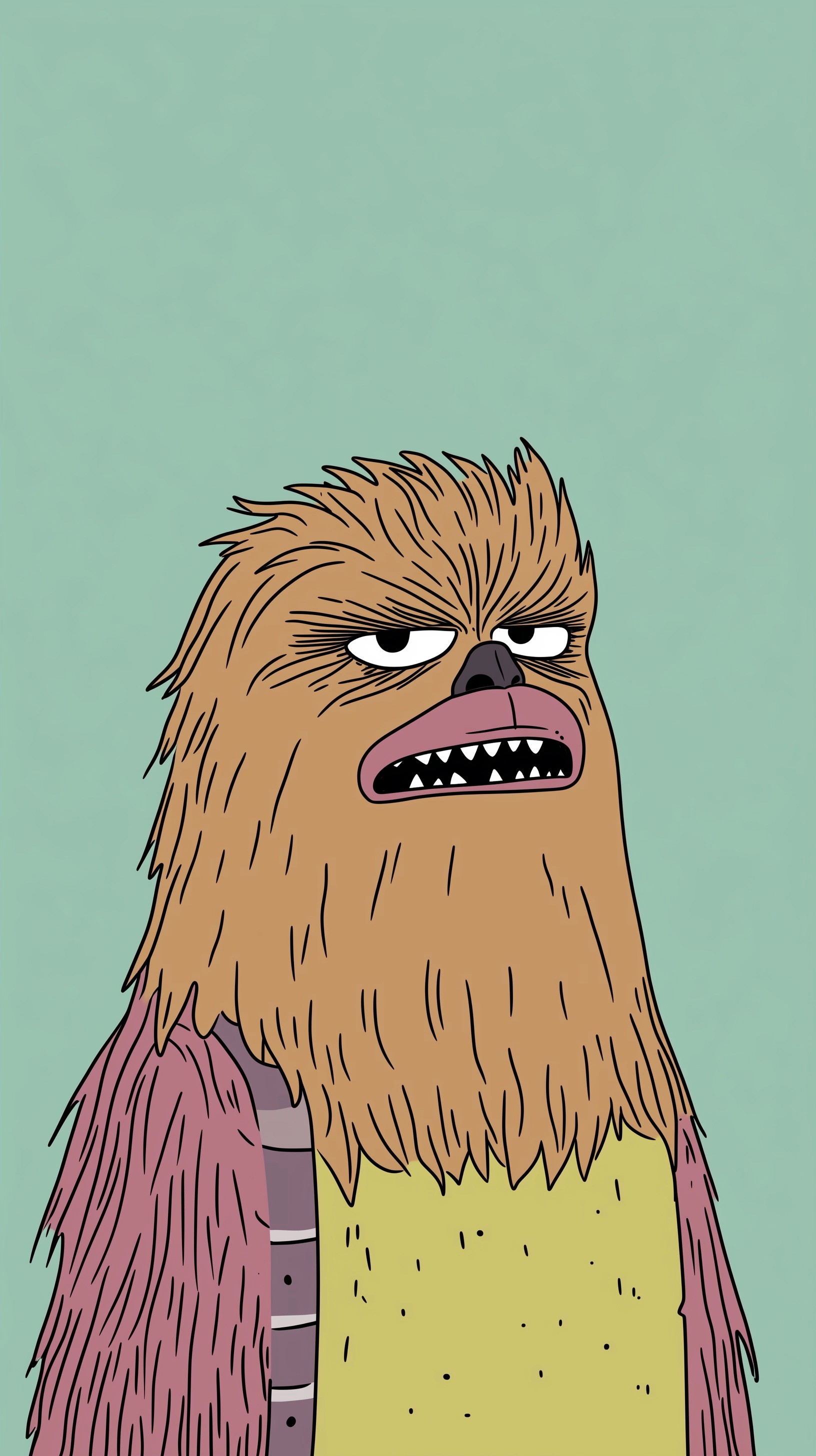 Vibrant Chewbacca Animation: Simple & Eye-Catching