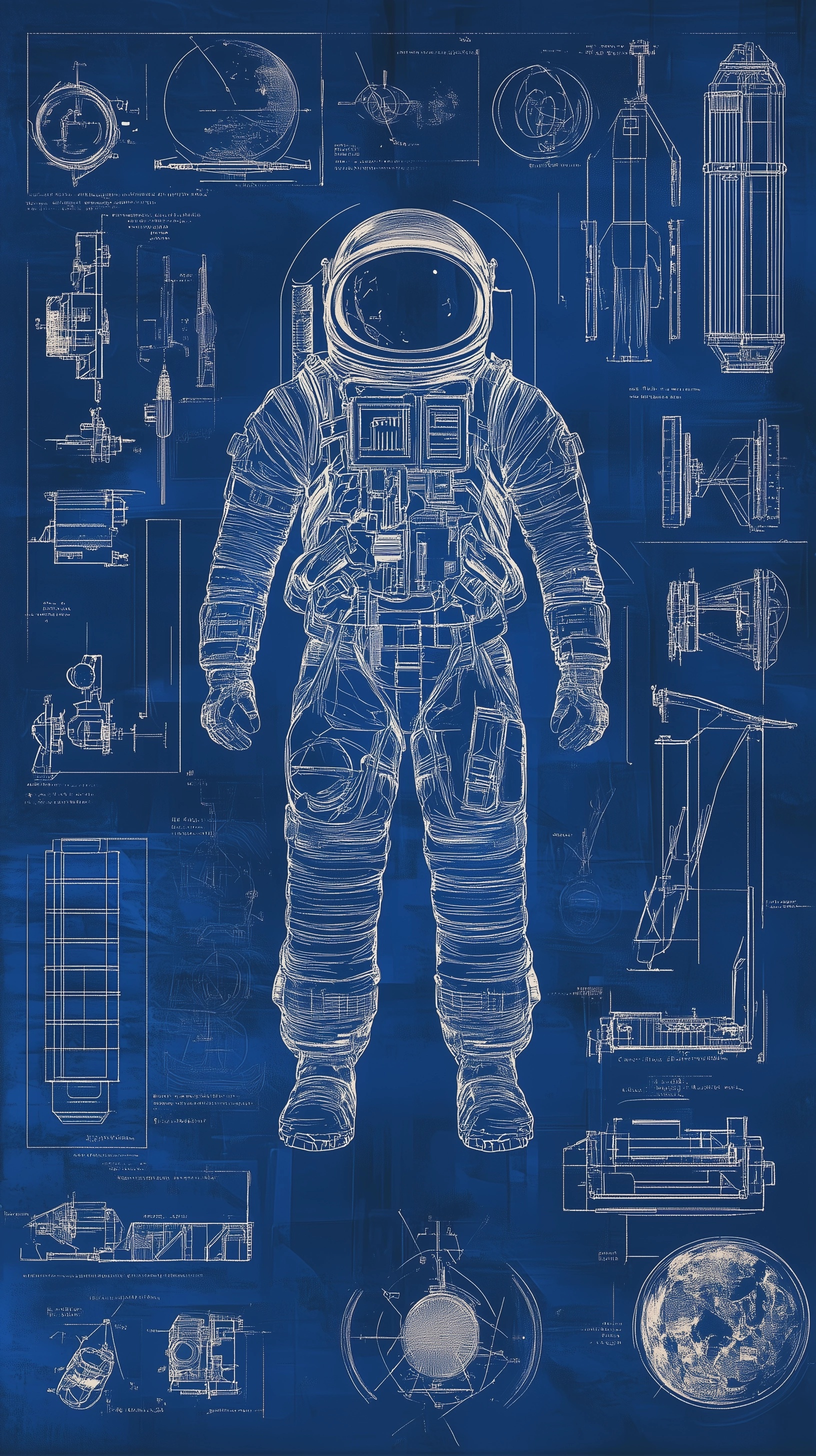 Blueprint of Space Wonders: Astronaut Gear & More